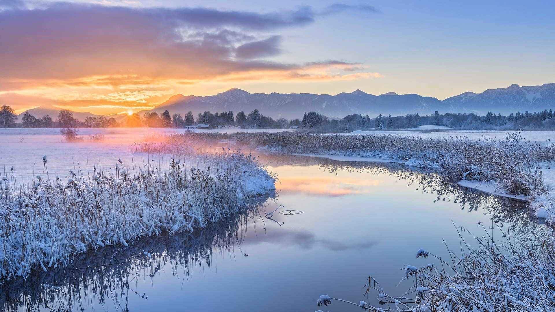 彼时黄昏日落桌面壁纸-