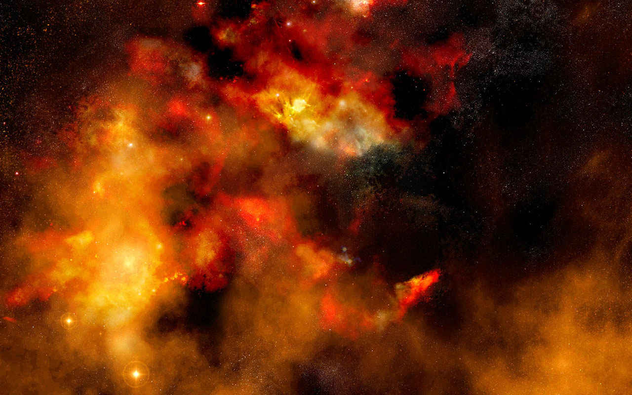 璀璨绚丽的原宿星空桌面壁纸-