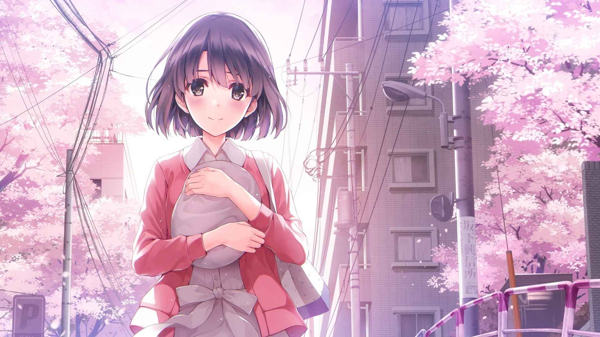 二次元性感黑丝美腿美女桌面壁纸