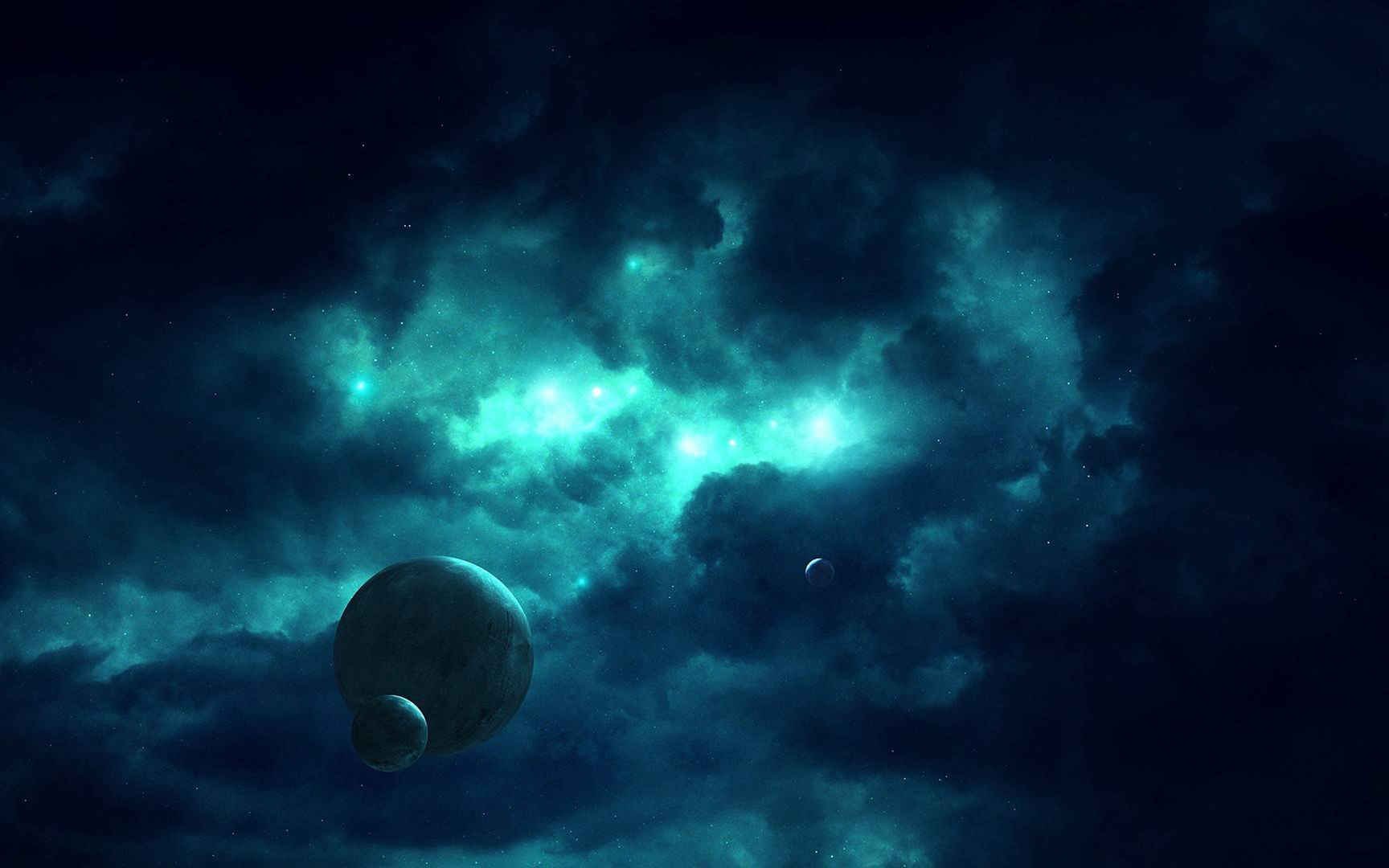 高清唯美璀璨原宿星空电脑桌面壁纸