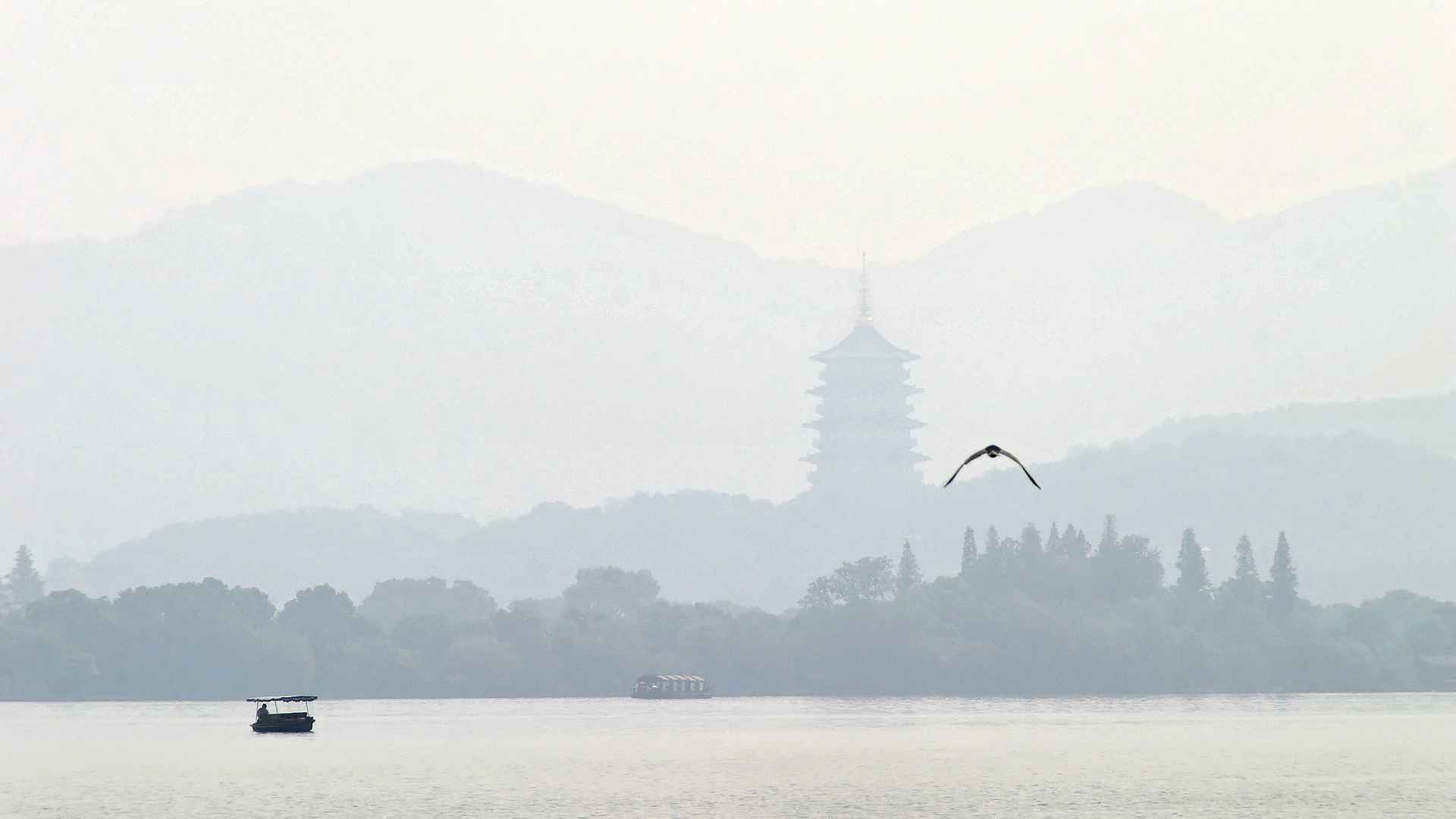 高清欲把西湖比西子 淡妆浓抹总相宜电脑桌面壁纸-