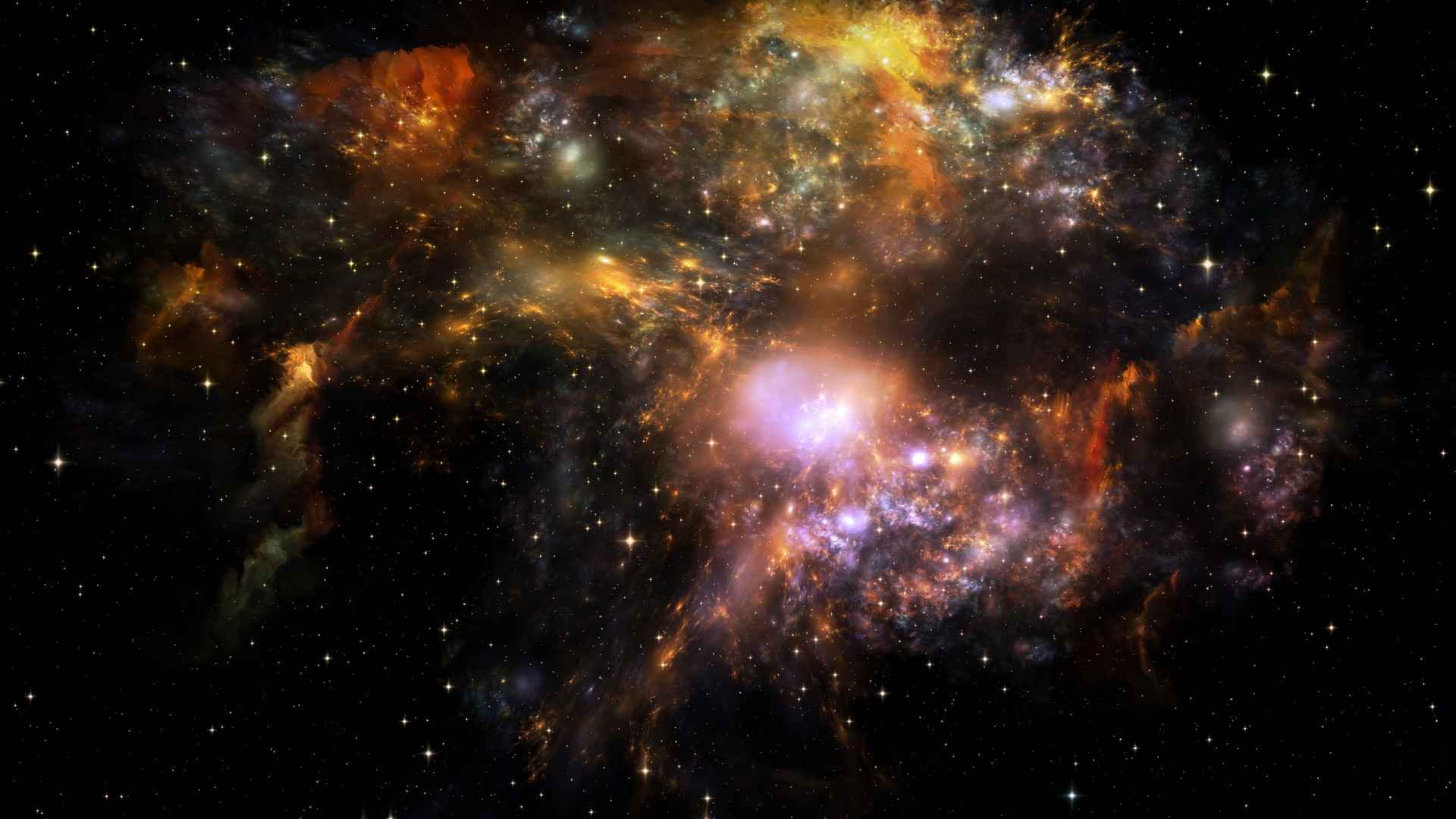高清宇宙唯美星空图电脑桌面壁纸-