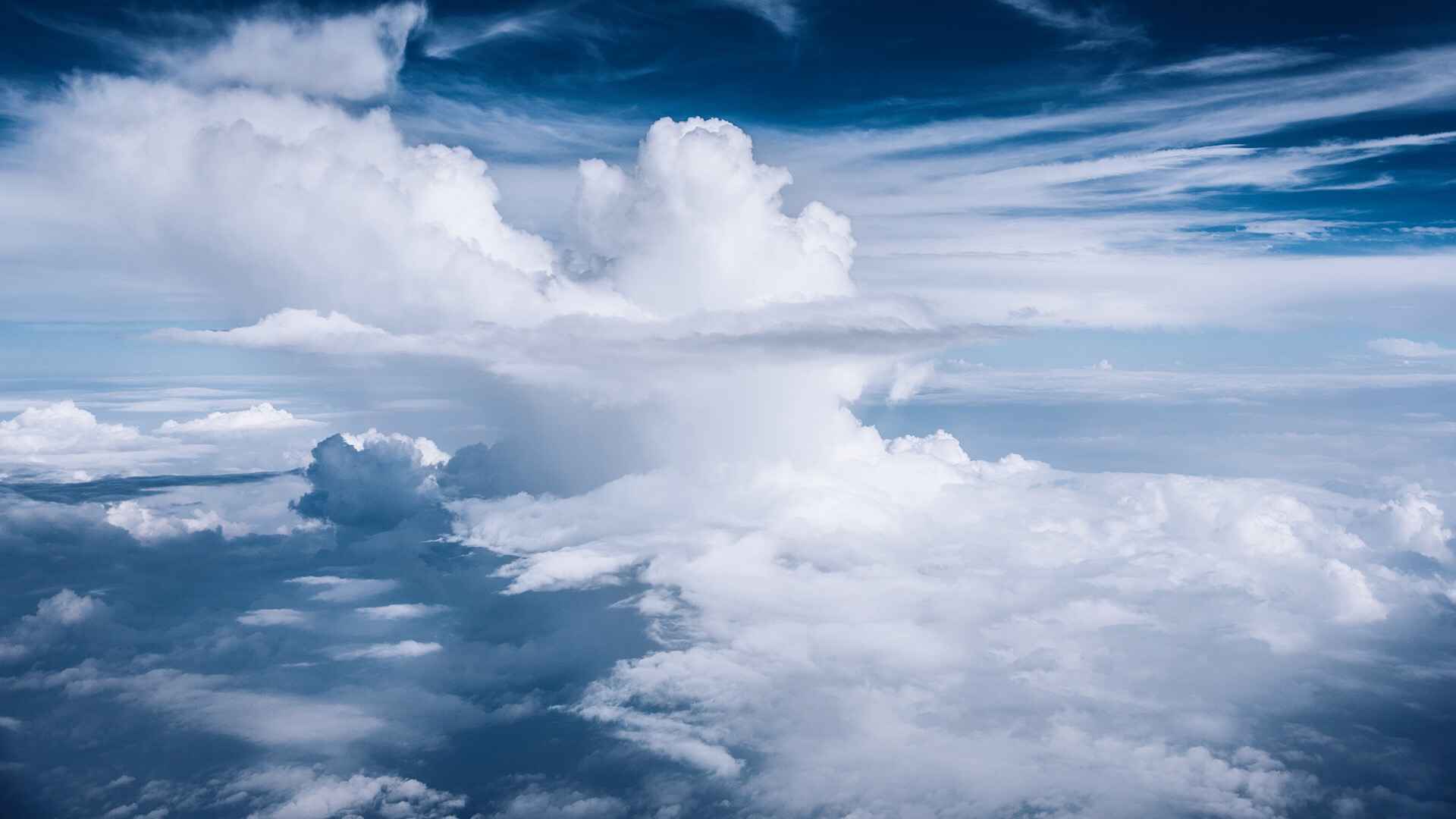 唯美新清天空美景图片高清桌面壁纸下载-