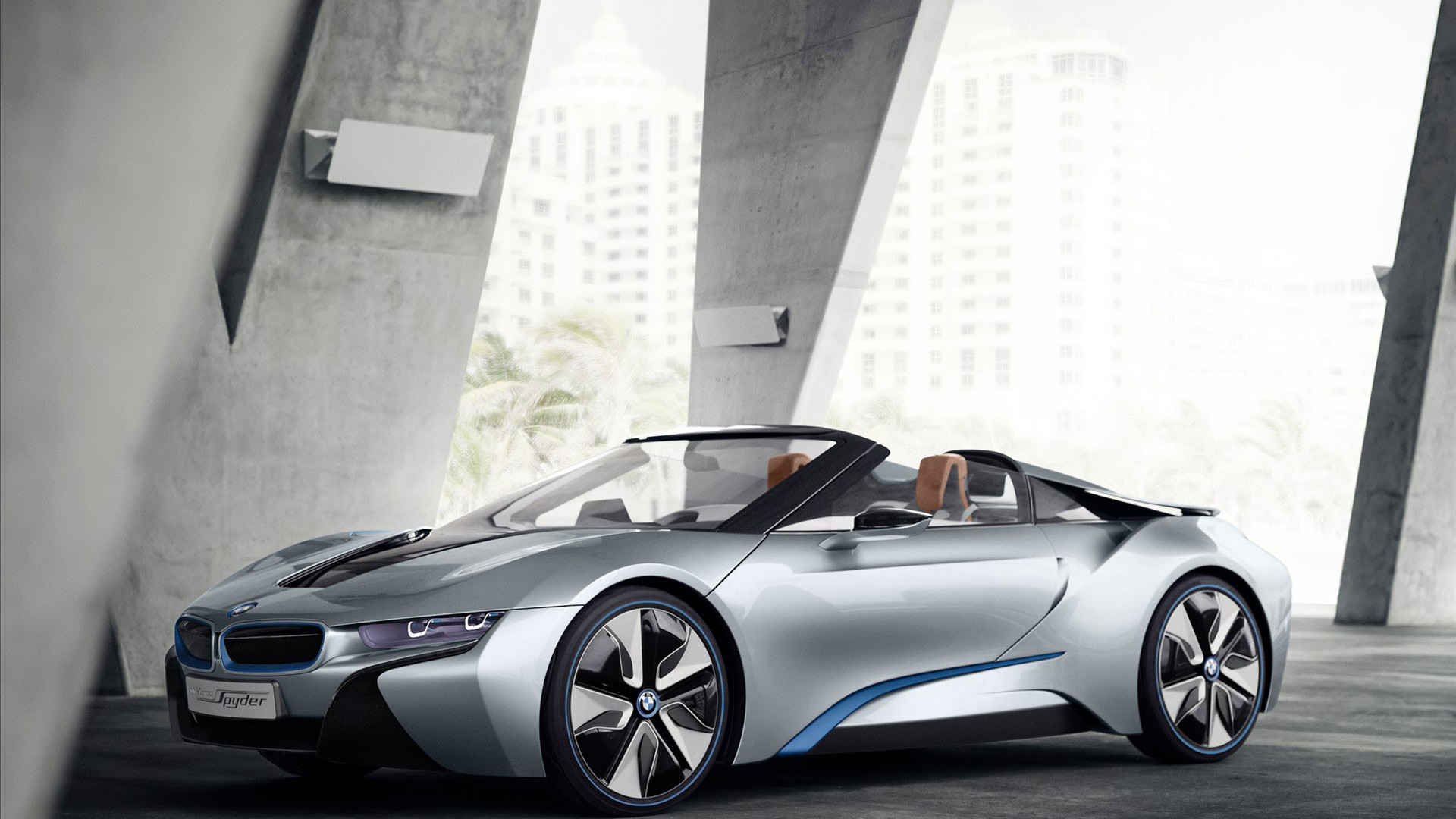 BMW宝马i8跑车高清桌面壁纸-