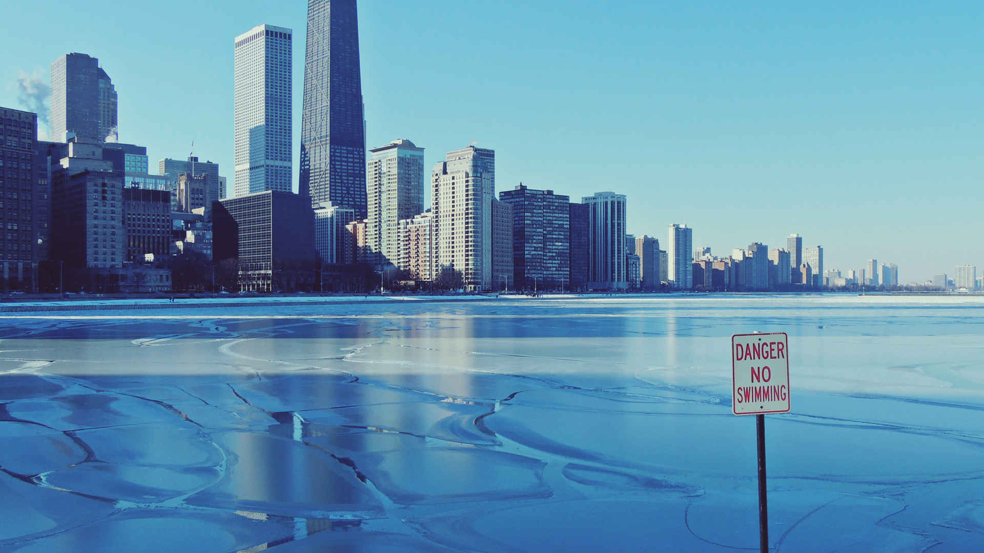 高清芝加哥城市风景电脑桌面壁纸-