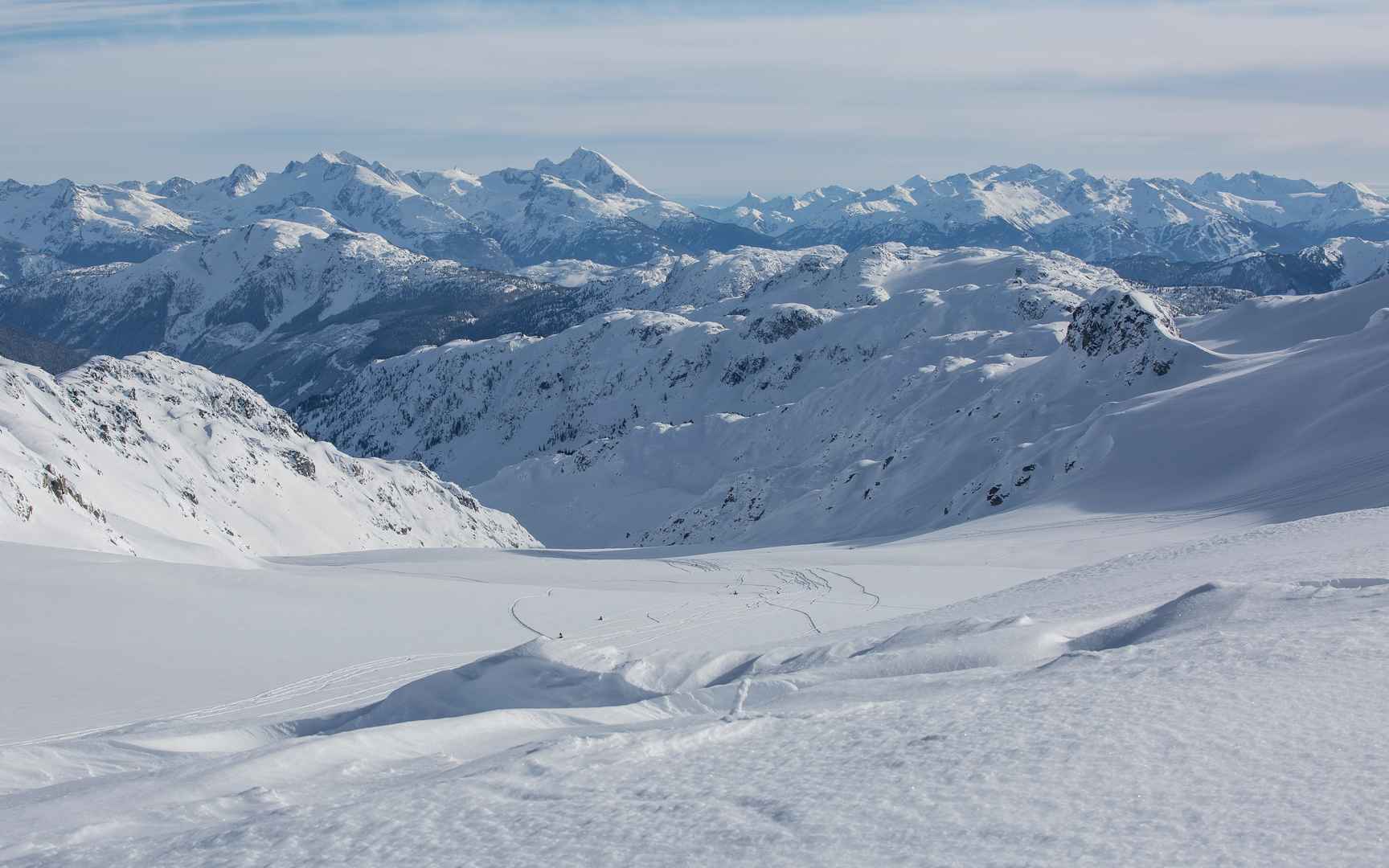 白茫茫的雪景桌面壁纸