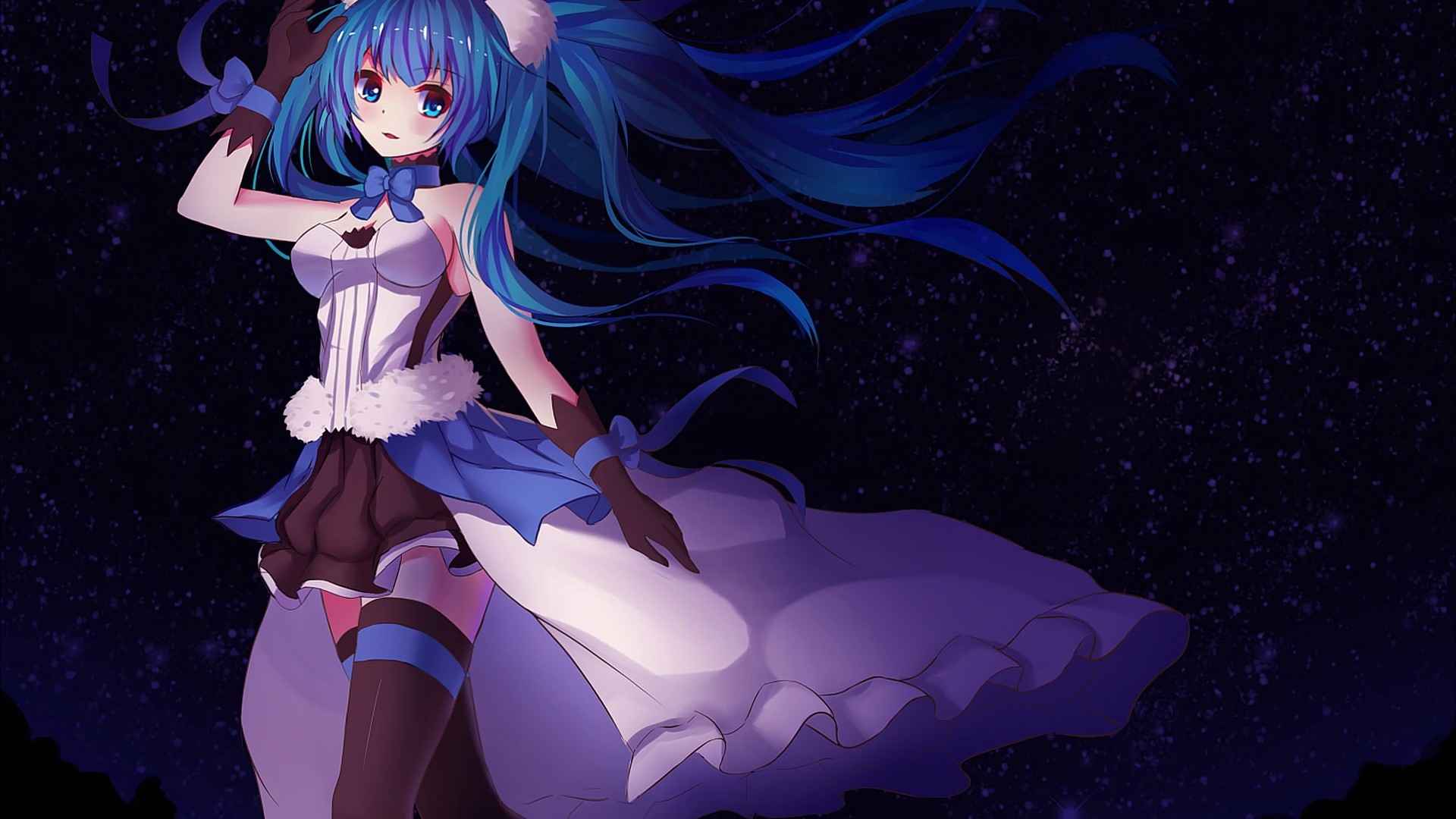 性感甜美初音未来桌面壁纸