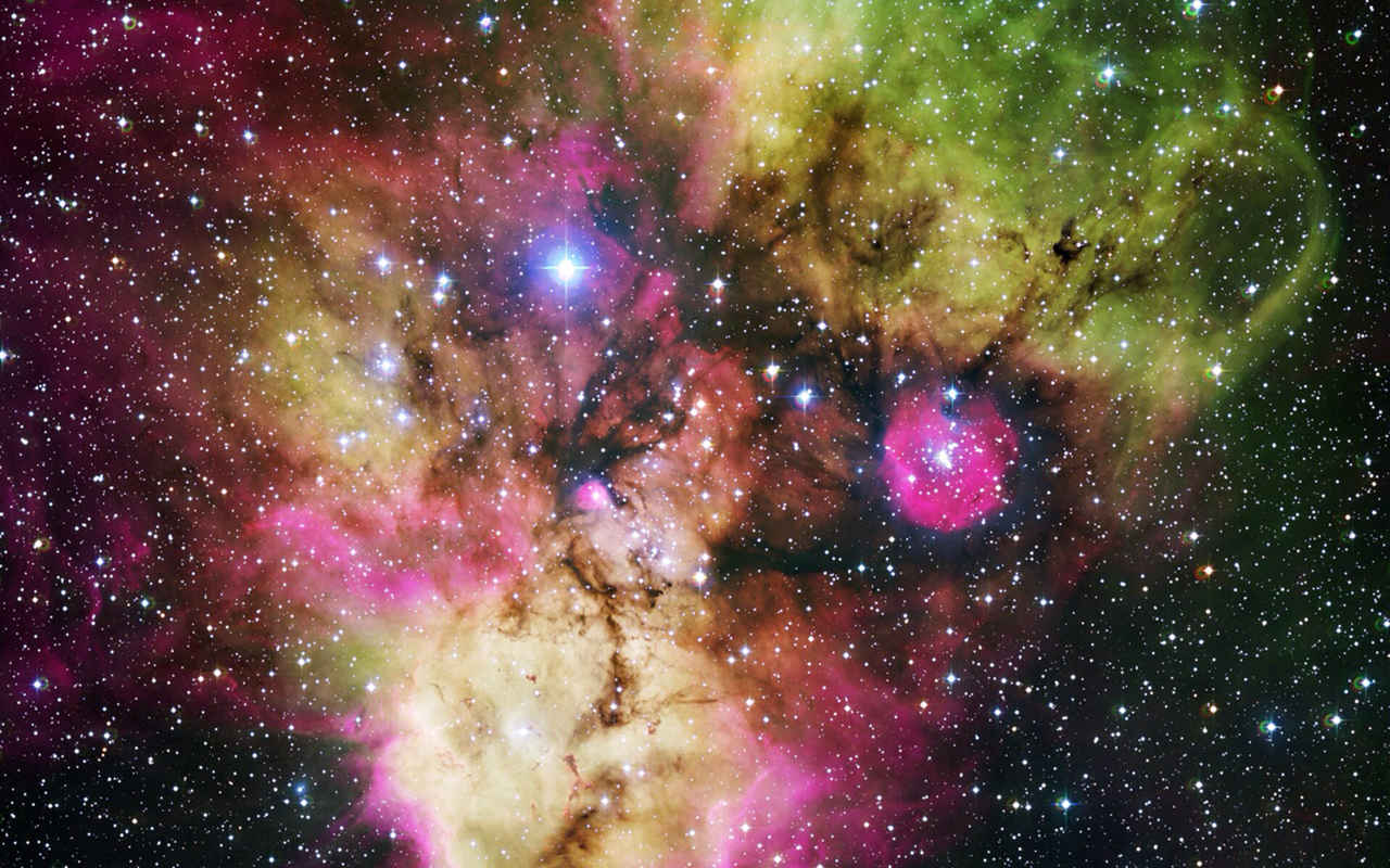 璀璨绚丽的原宿星空桌面壁纸