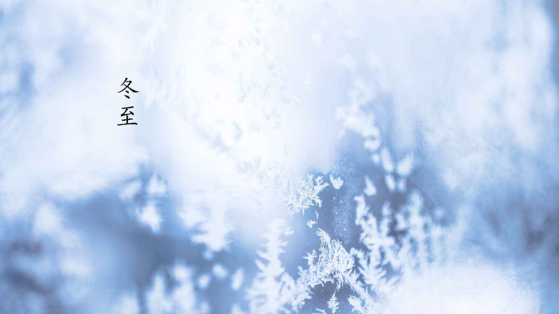 高清冬至到来 大雪纷飞电脑桌面壁纸-