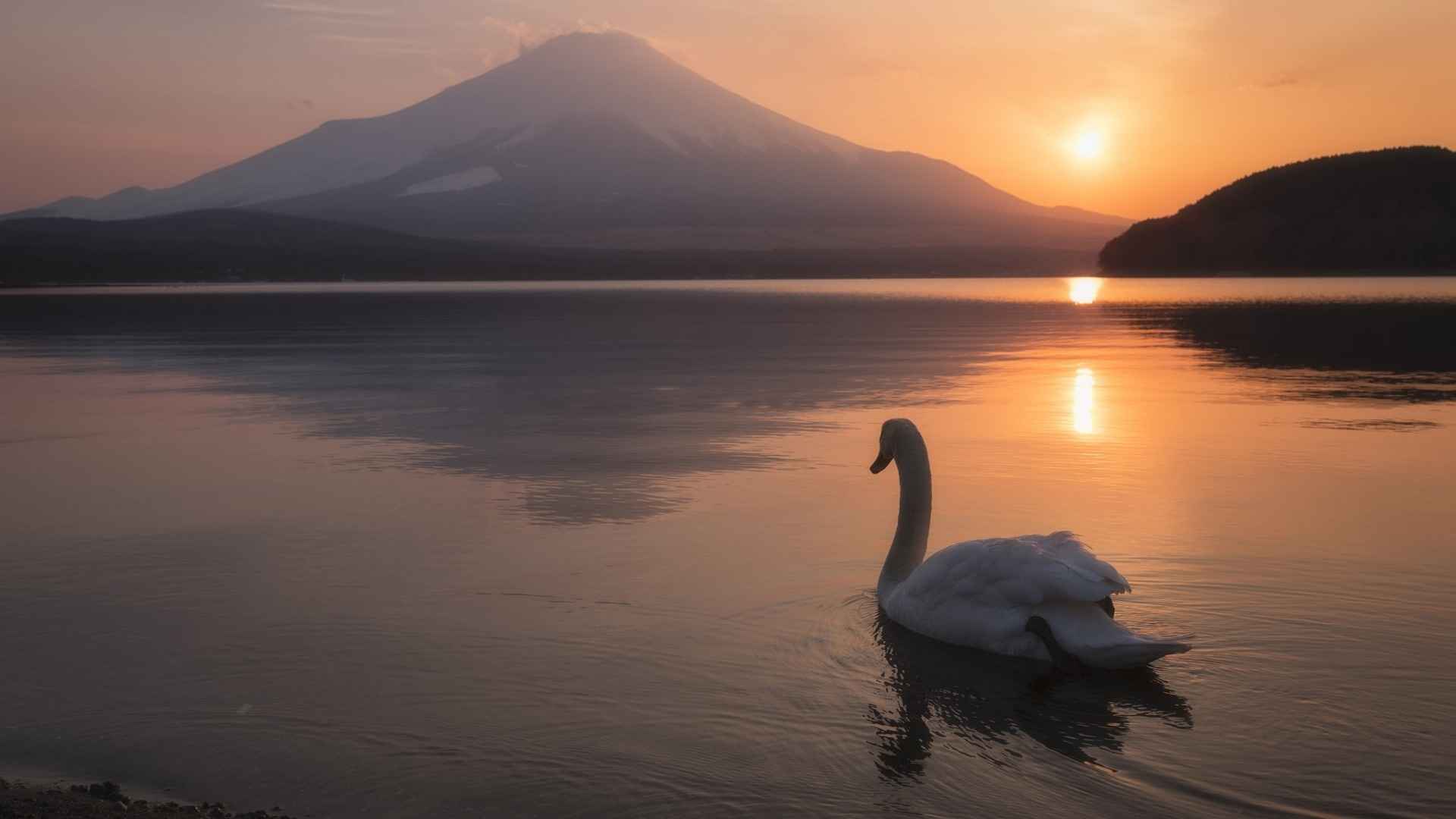 高清富士山游记电脑桌面壁纸-