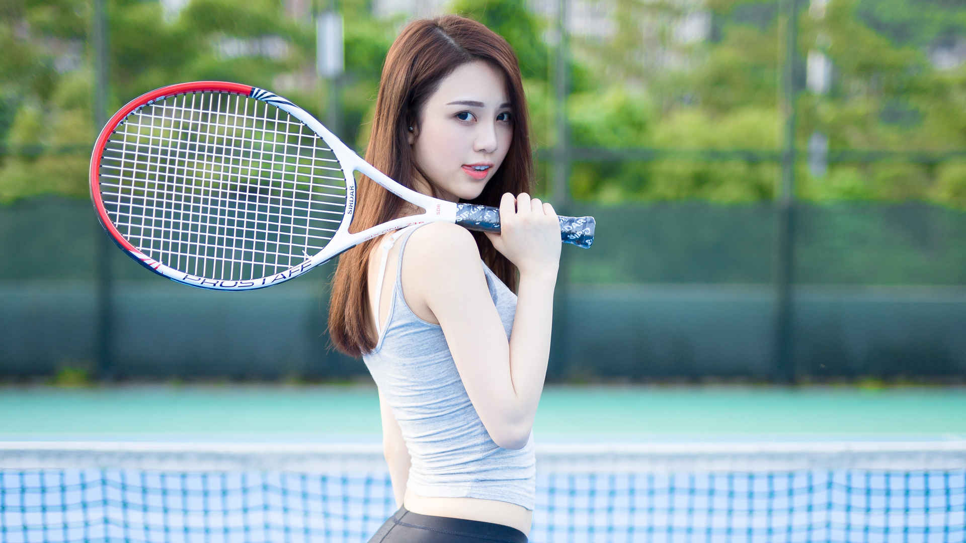 个性网球美女4K壁纸