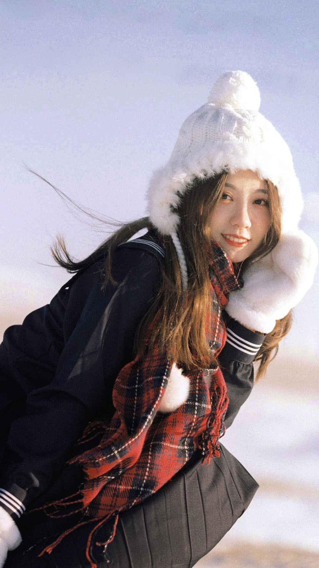 冬日少女温暖甜美写真-
