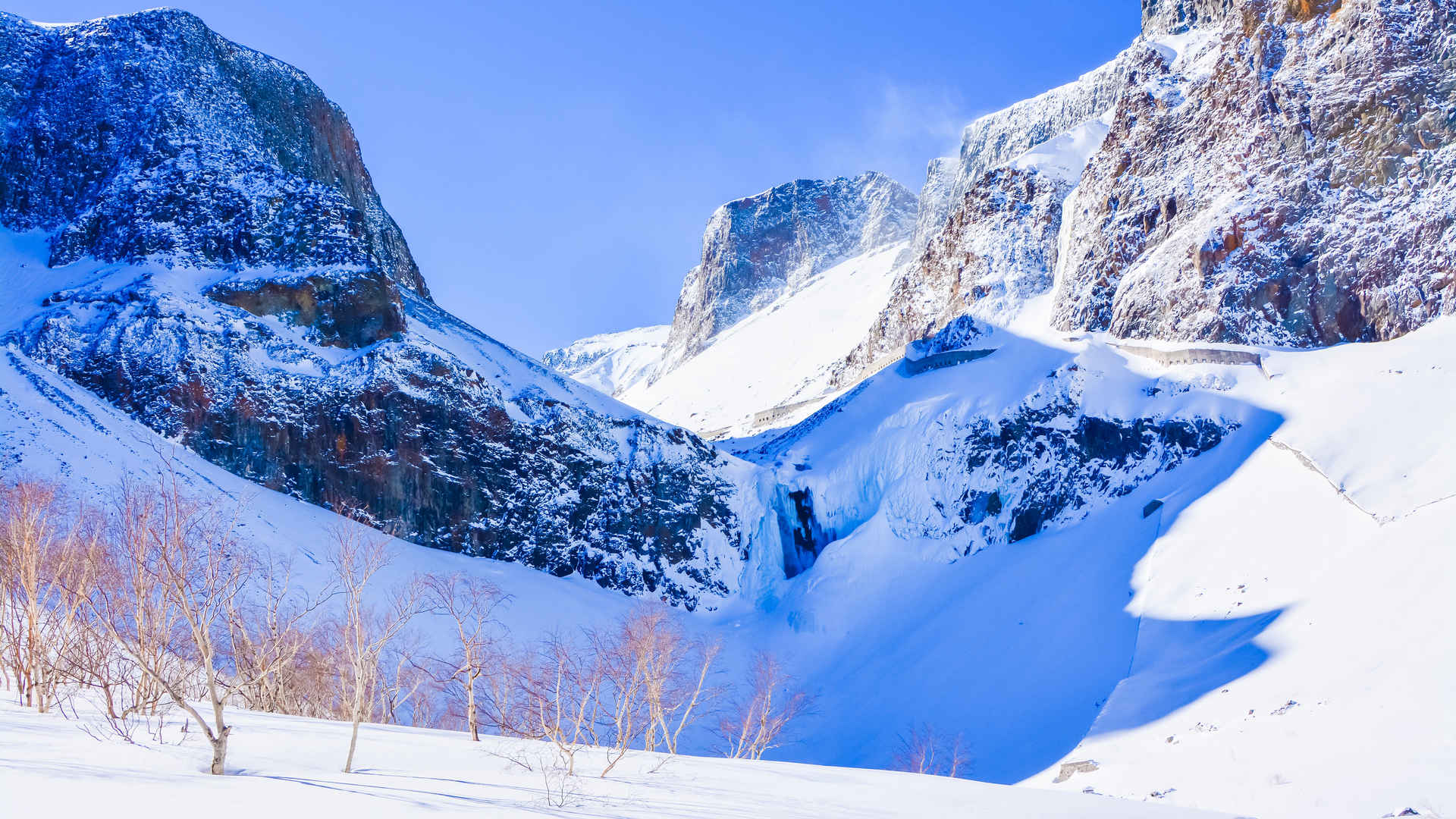 长白山雪景高清图片-