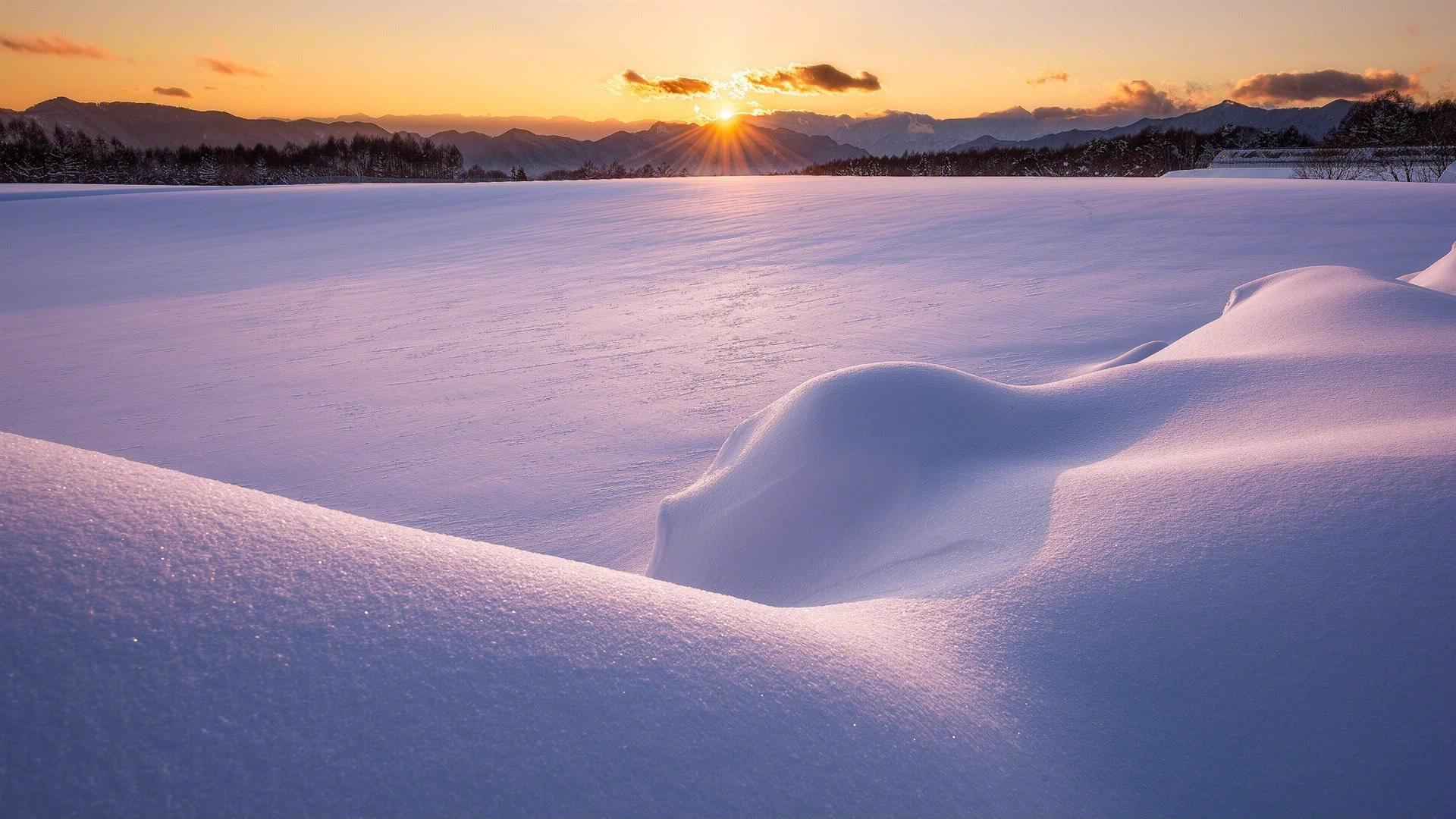 唯美雪景高清图片-