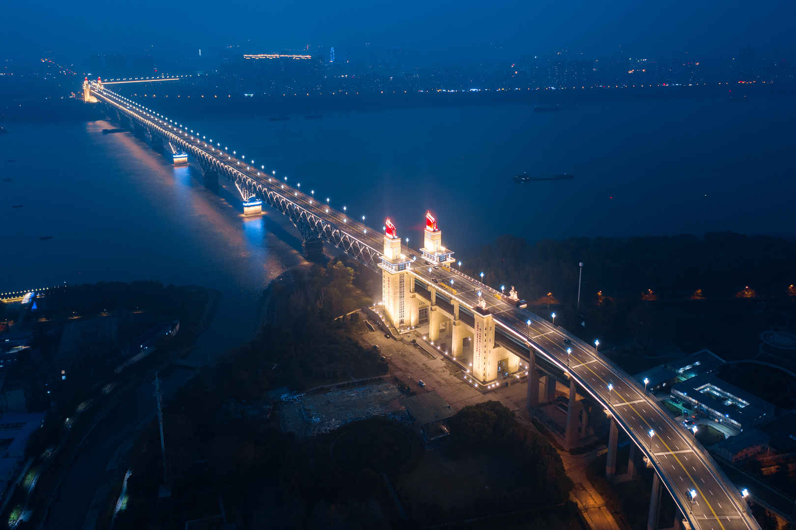 南京场景大桥夜景壁纸-