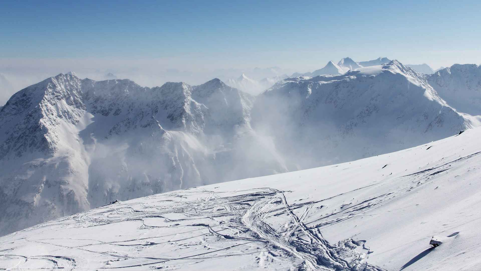 高山唯美4k雪景图片-