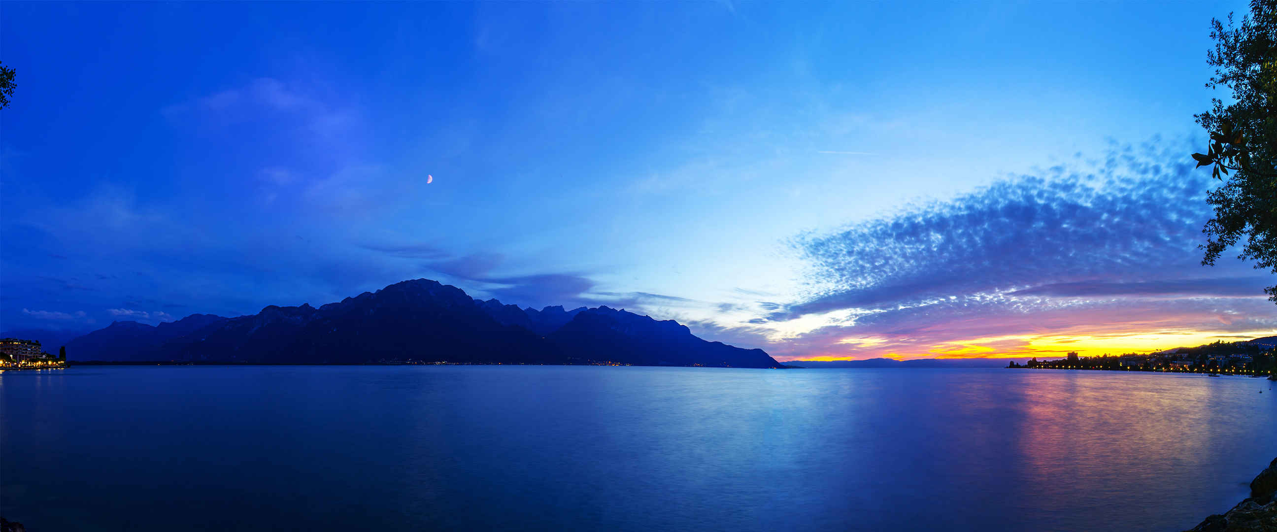 蓝色系风景图片唯美