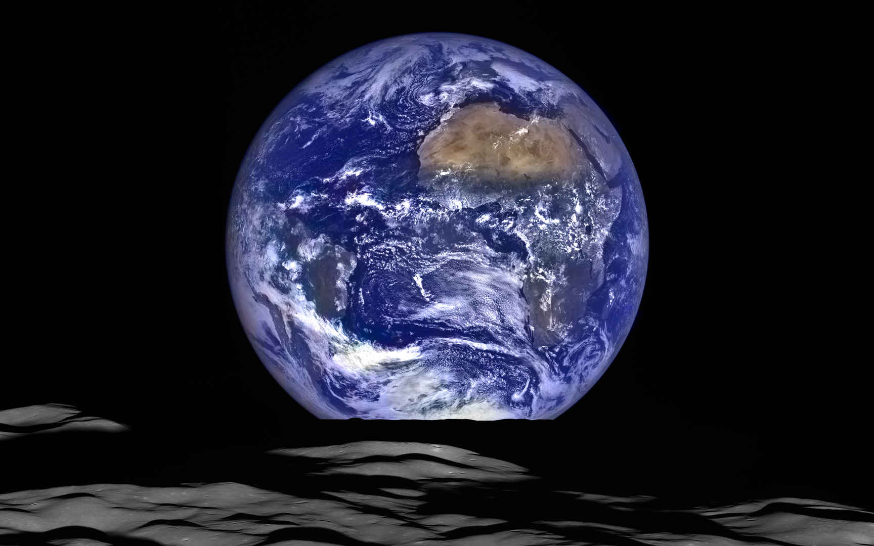蓝色地球高清图片-