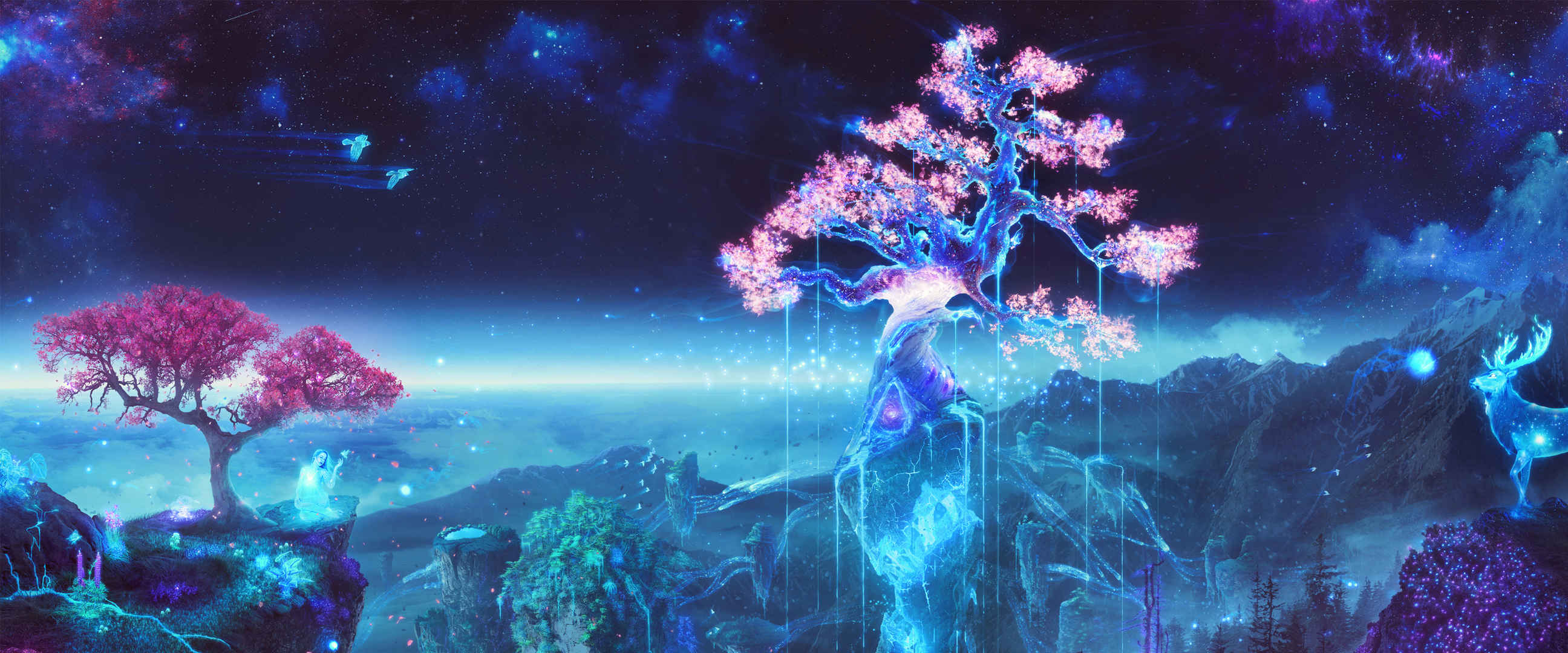 蓝紫色生命树