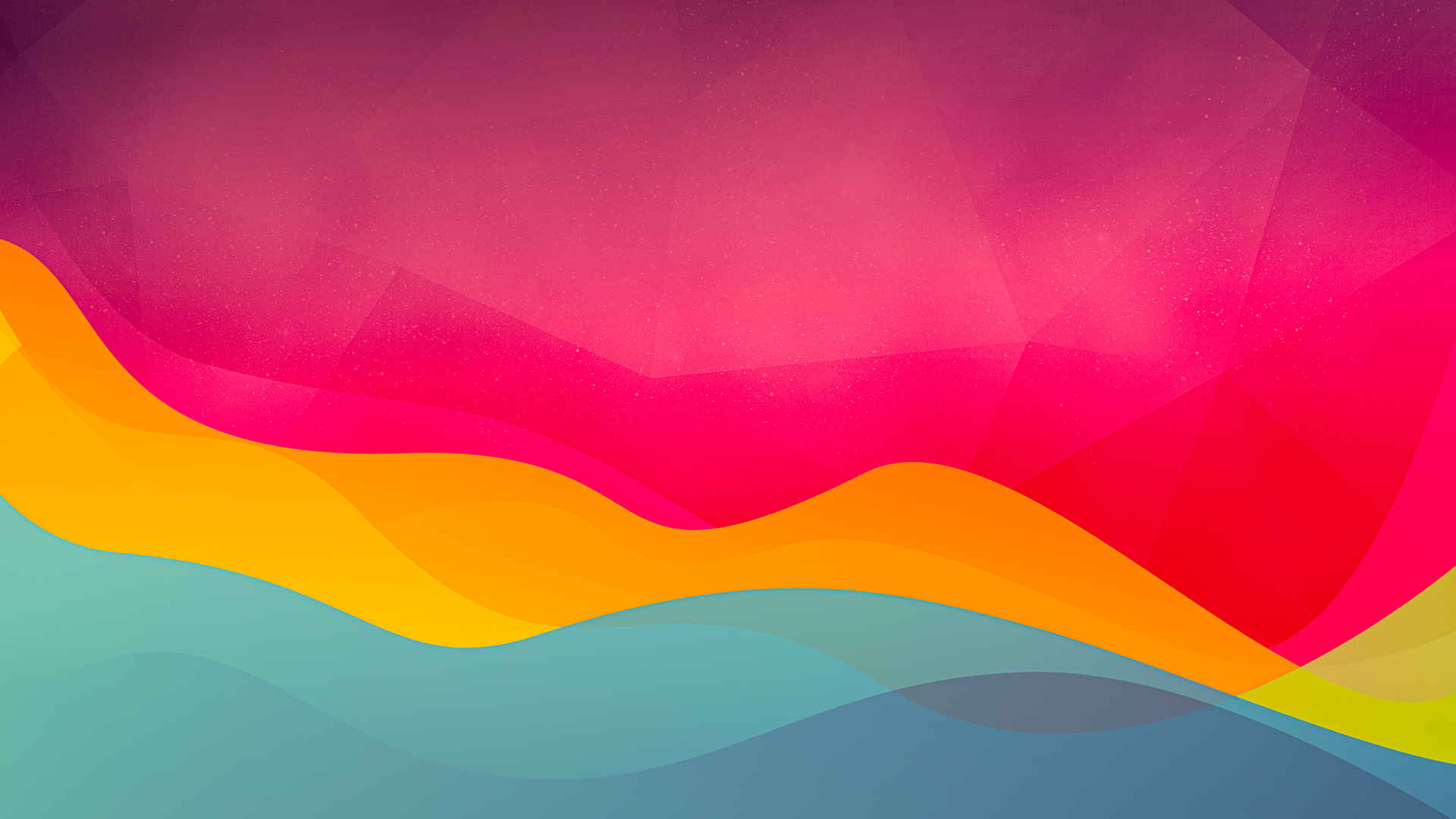 超级好看的波浪形彩色抽象壁纸