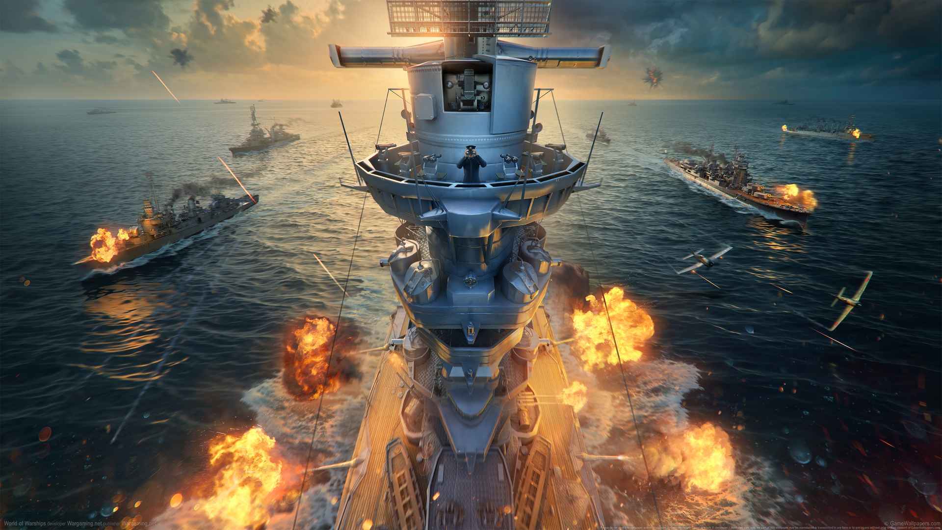 《战舰世界 World of Warships》大海 船 战舰 战火