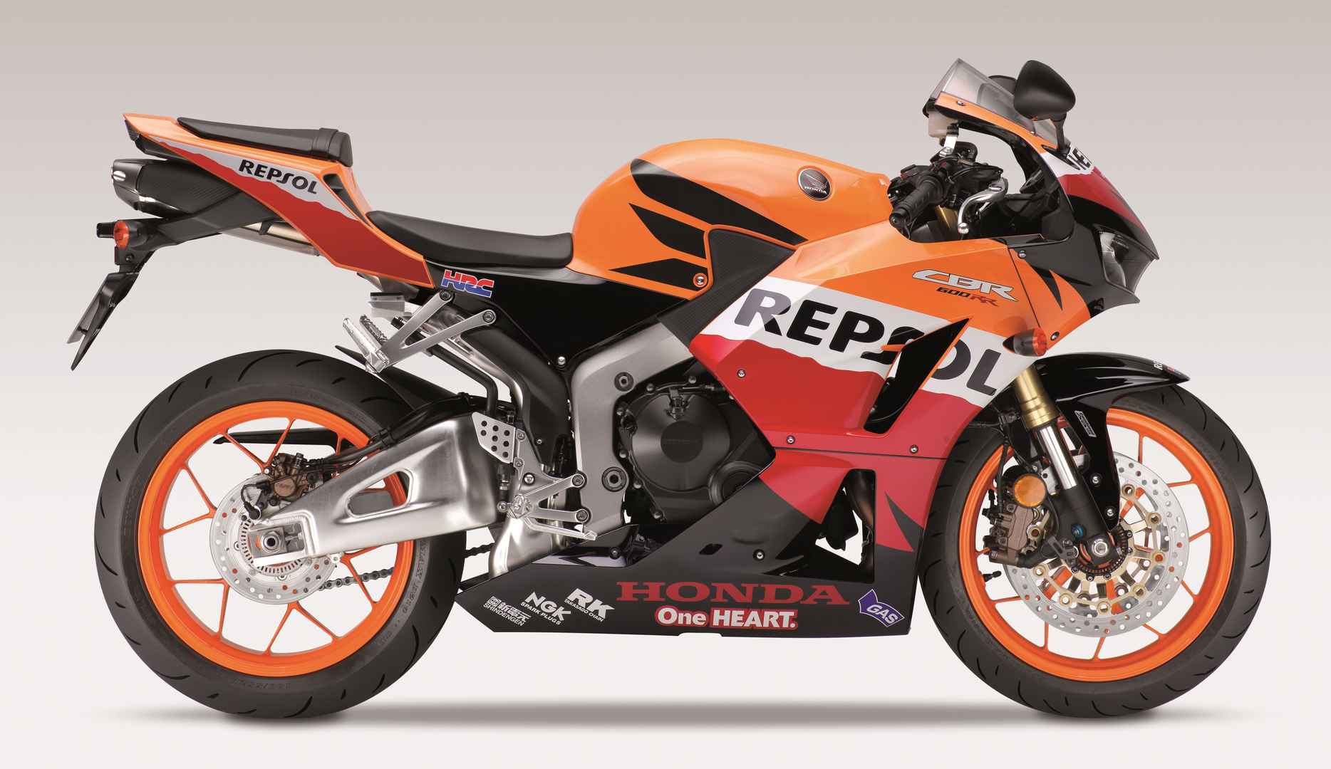 本田Honda-CBR600RR橙色摩托车