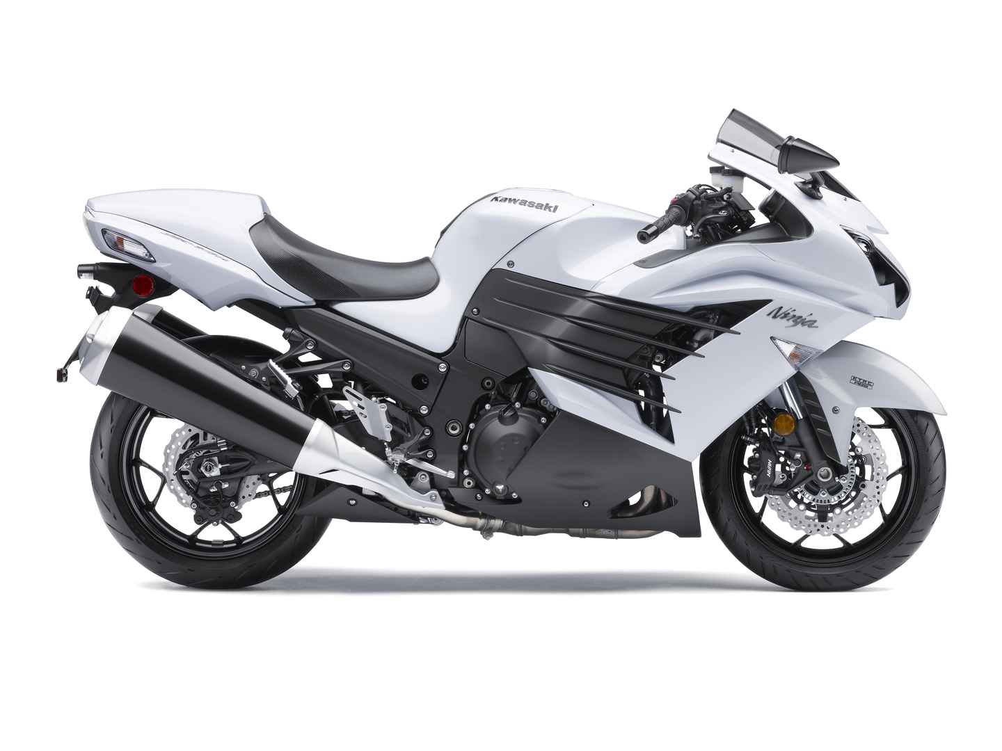 川崎忍者Ninja_ZX1400白色摩托车