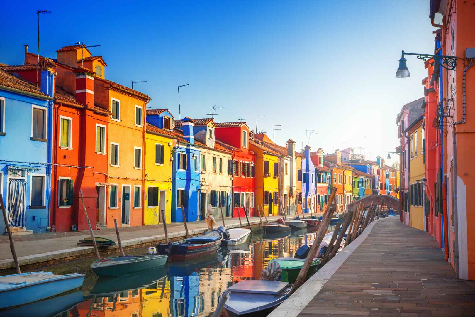 水上城市意大利威尼斯运河全景壁纸图片