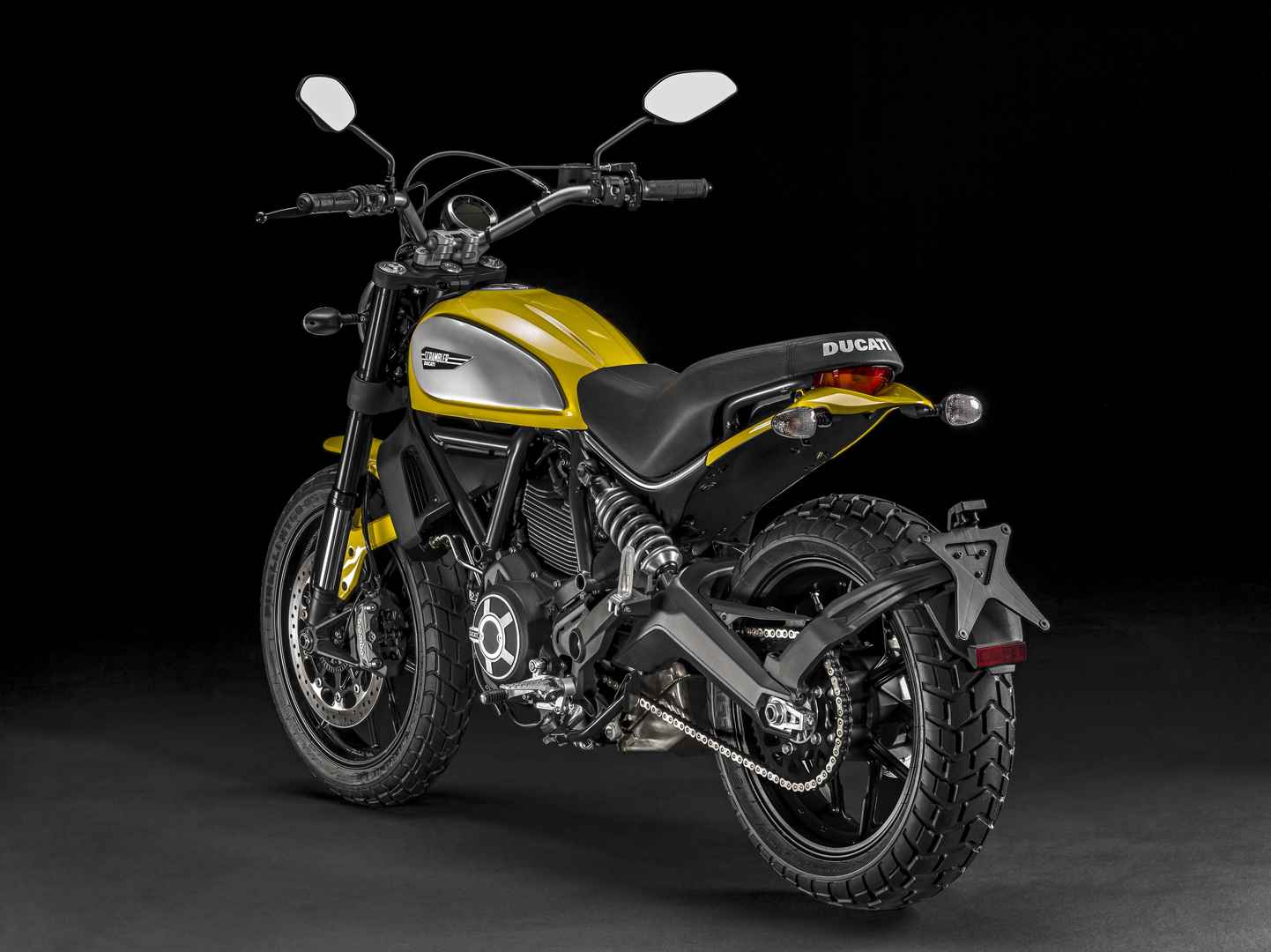 杜卡迪Ducati-Scrambler黄色摩托车图片