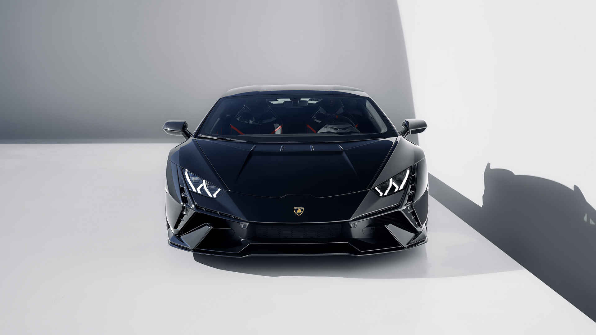 兰博基尼Novitec Huracán Tecnica 黑色跑车壁纸-