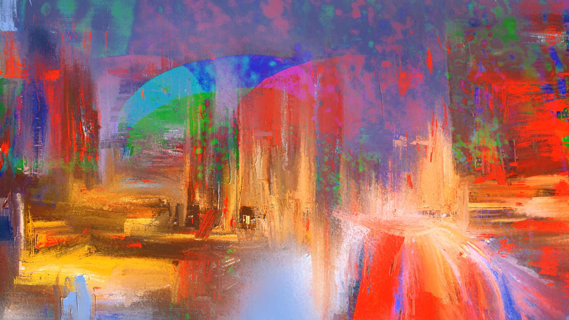抽象艺术背景彩色动态壁纸