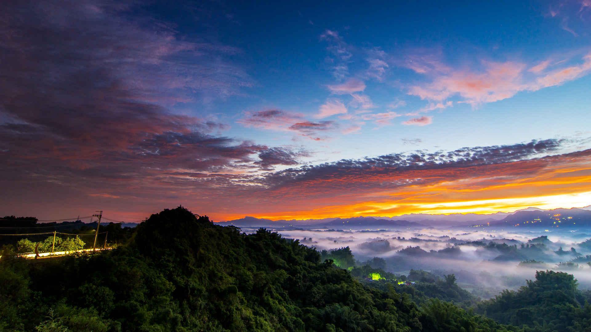 台湾美丽的早晨风景桌面图片