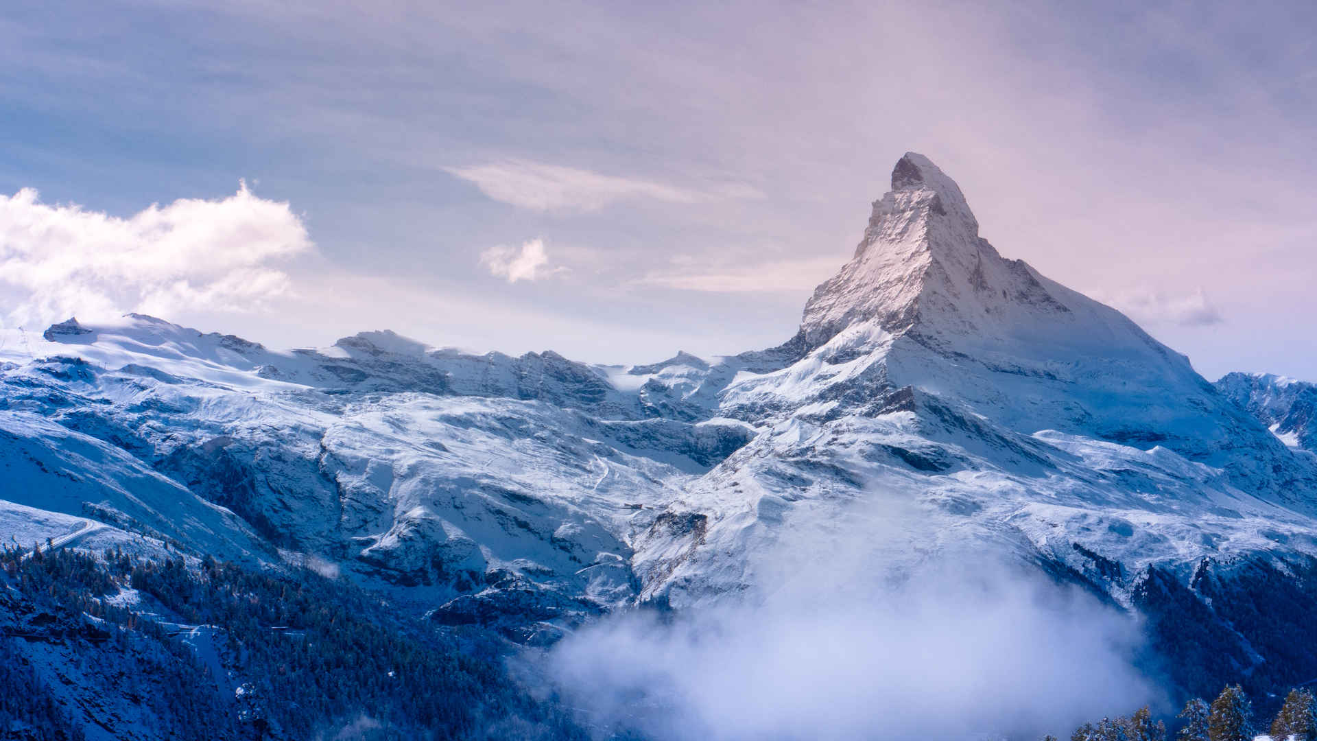 瑞士阿尔卑斯山马特峰桌面图片