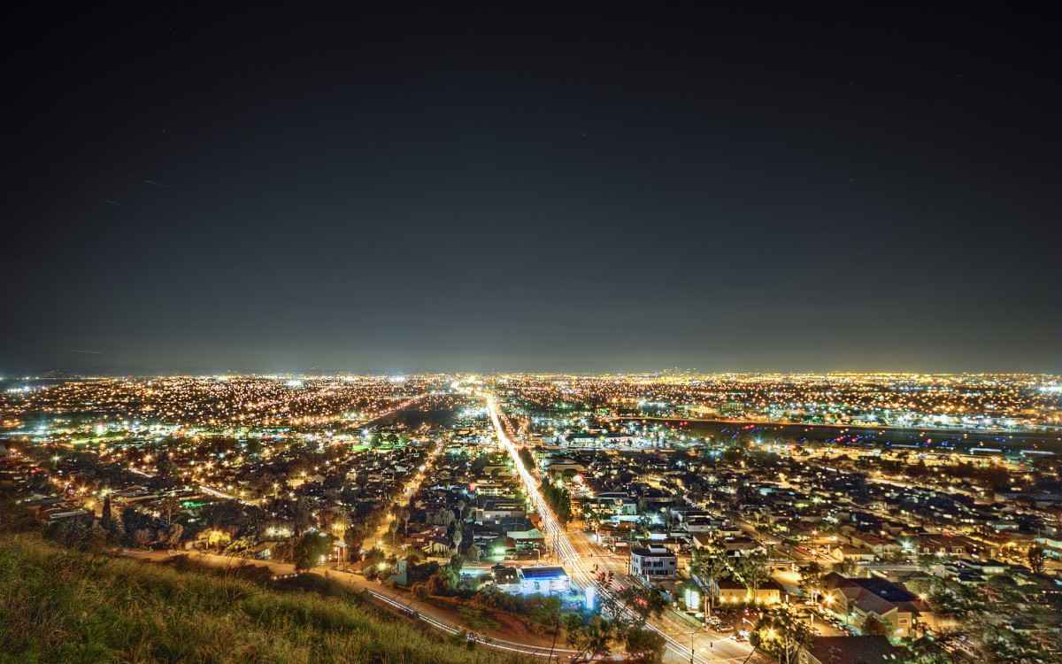 天使之城洛杉矶夜景壁纸-
