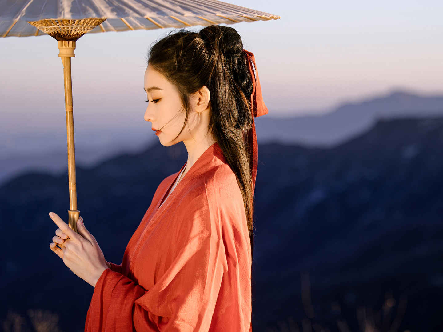 唯美古风美女平板壁纸-