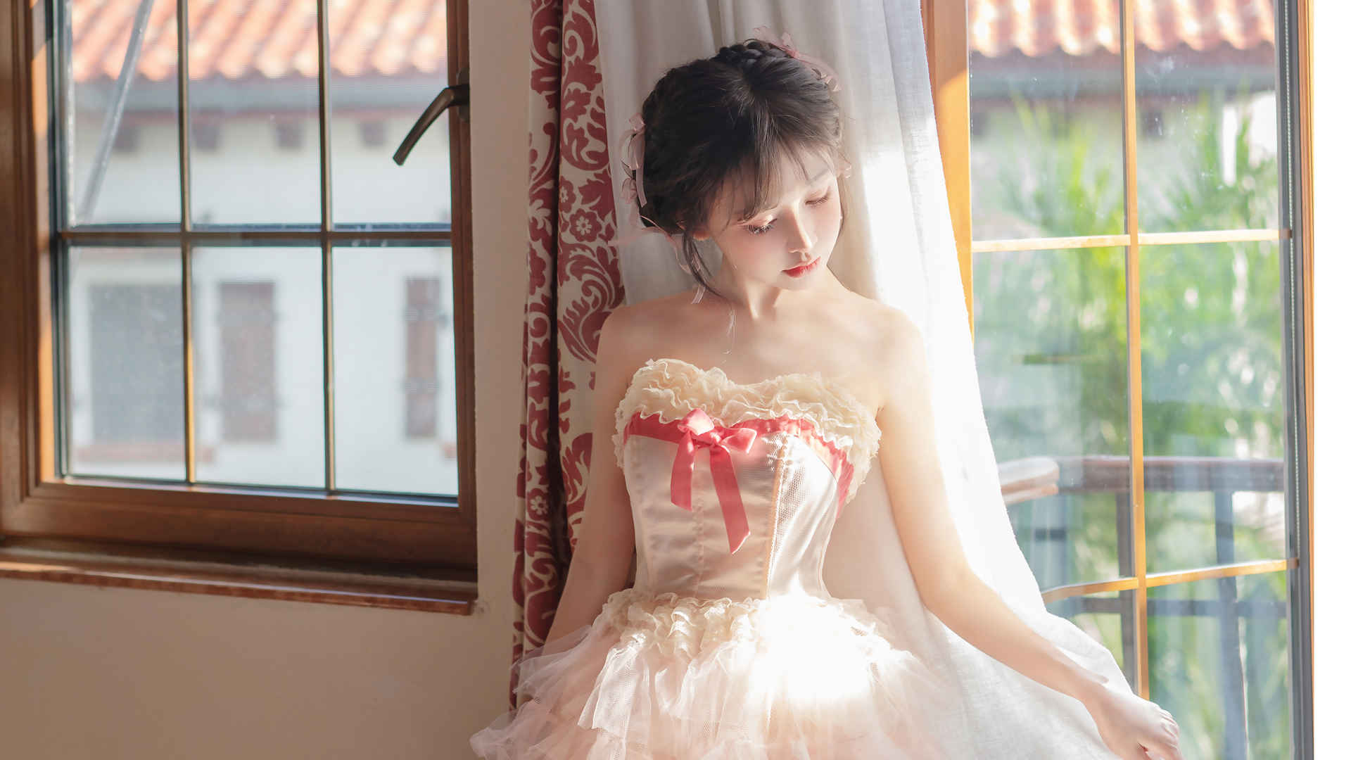 优雅可爱美女4k壁纸
