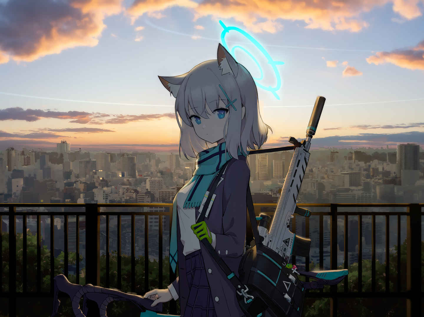 砂狼 兽耳少女iPad平板壁纸