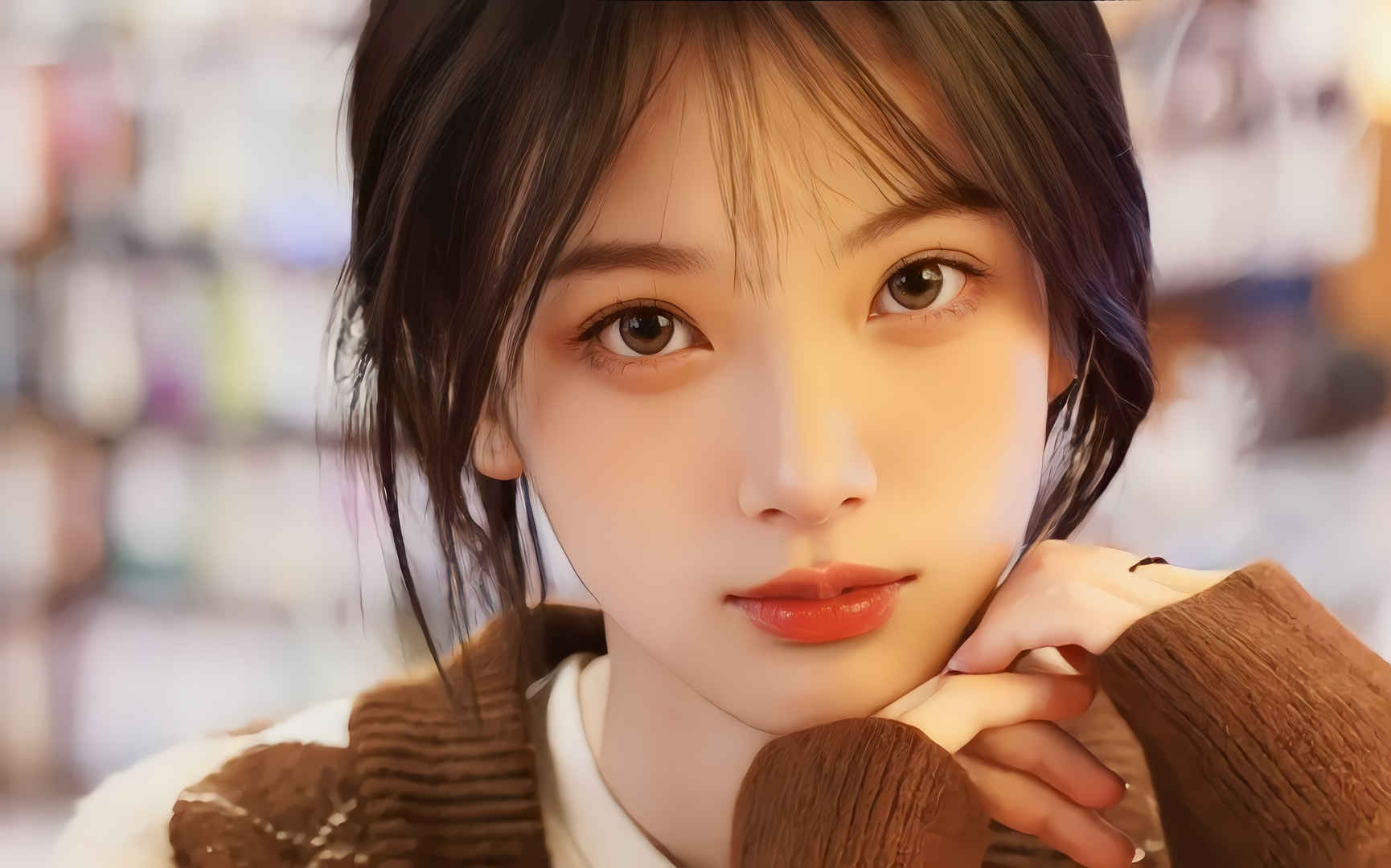 4K 清纯脸大眼睛好看女孩图片