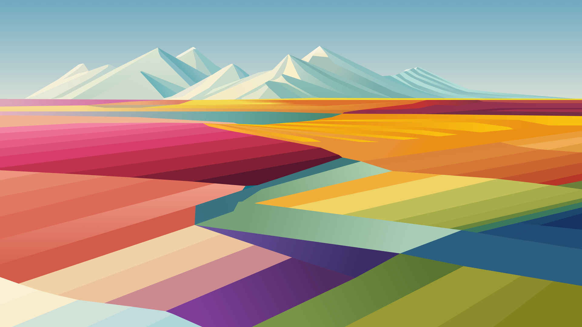 彩色 简约设计 苹果6k壁纸-