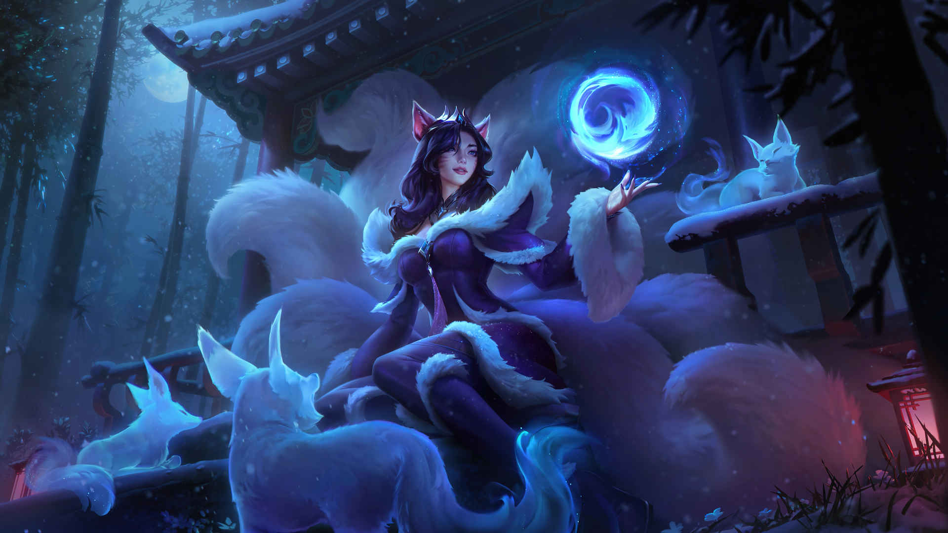 8k 暗影妖狐 阿狸 lol 英雄联盟 壁纸图片