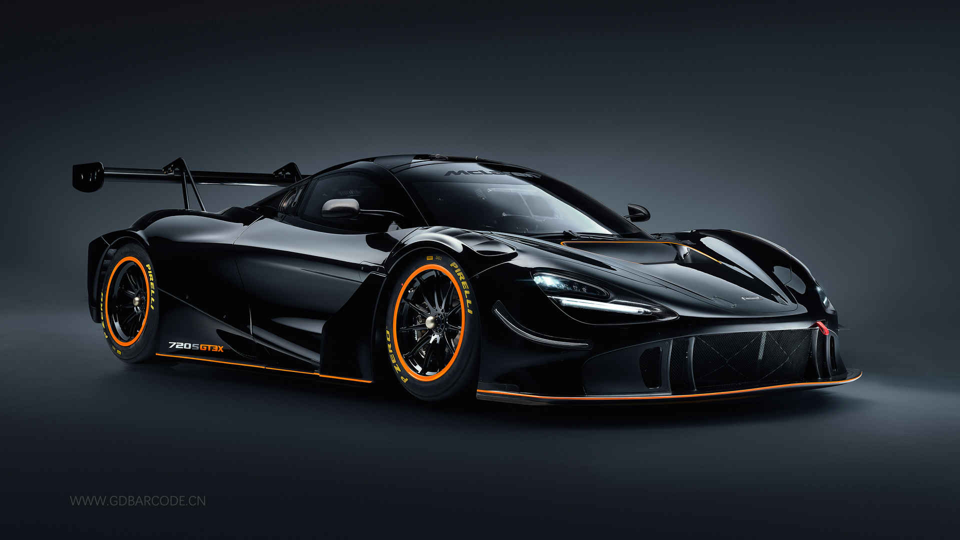 迈凯伦McLaren 720S 黑色超级跑车4k壁纸-