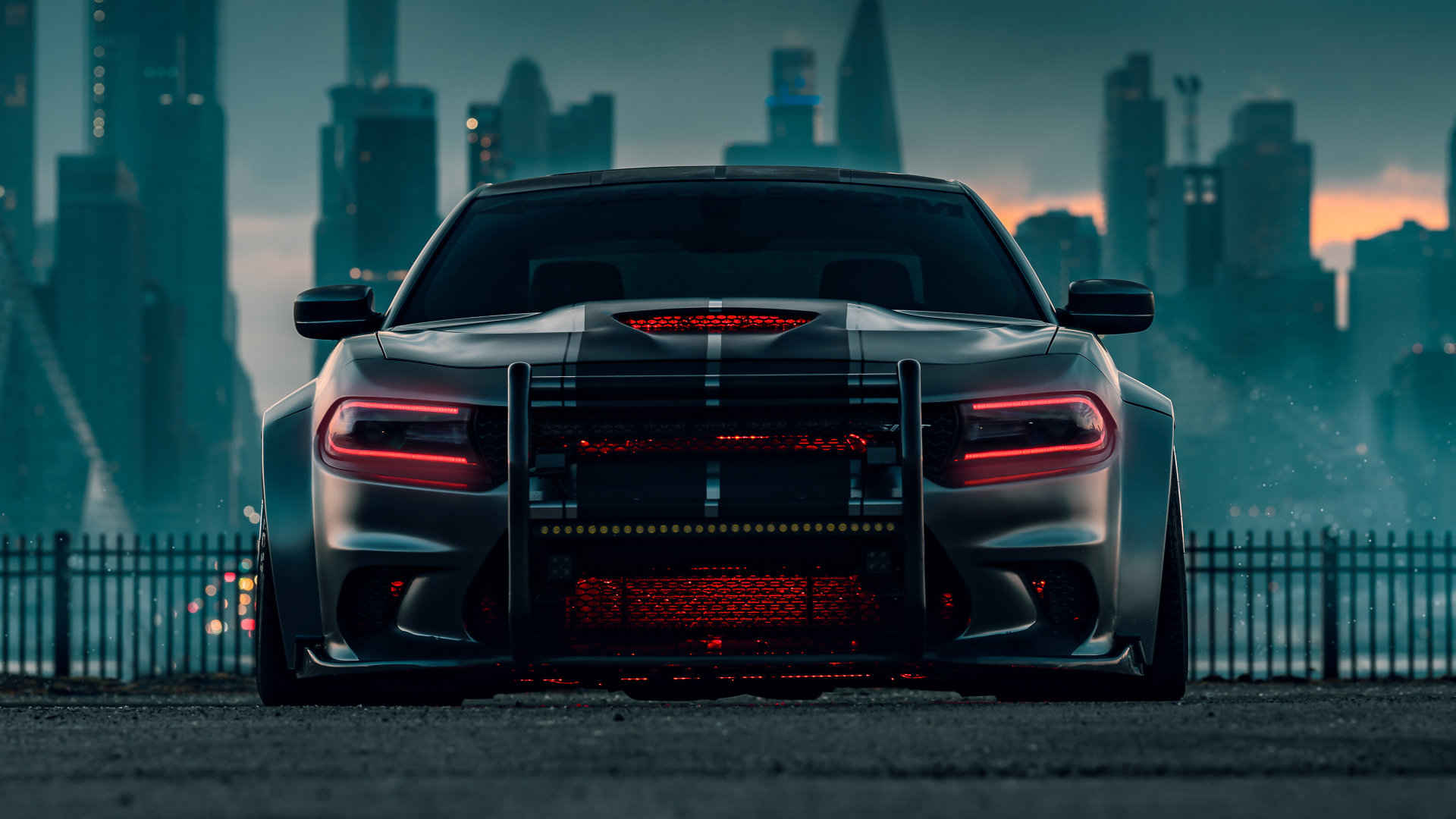 2020款道奇Charger SRT Hellcat炫酷汽车图片壁纸-