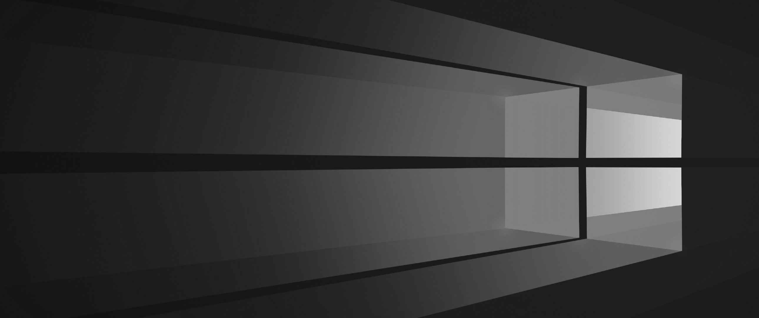 Windows 10黑色窗口壁纸-