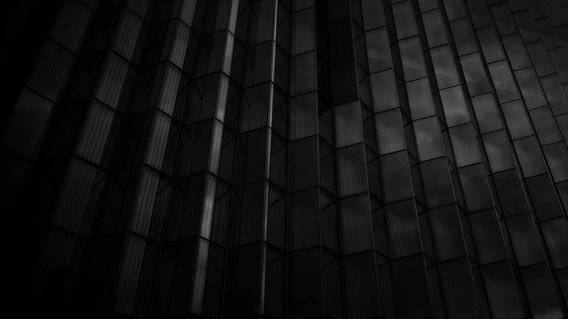 黑色建筑外观壁纸