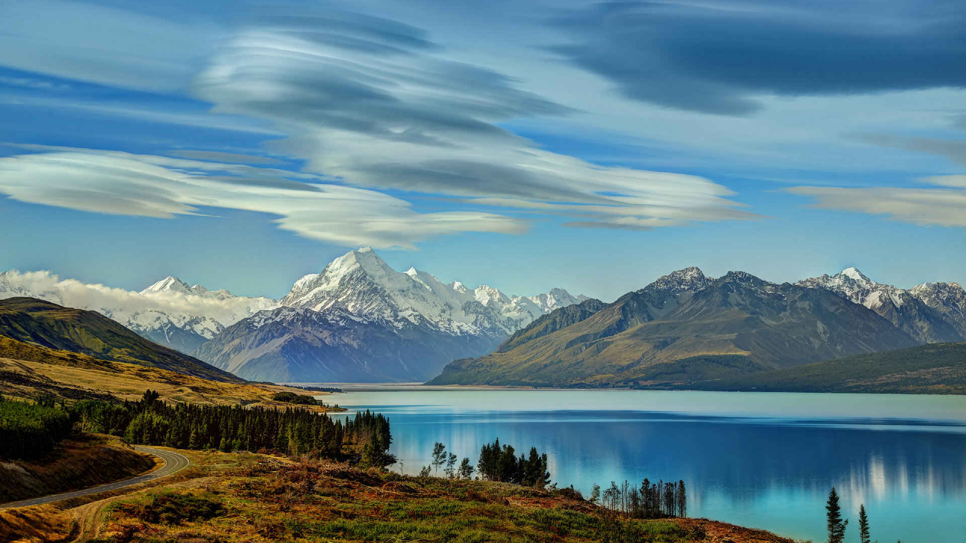 新西兰库克山风景壁纸-