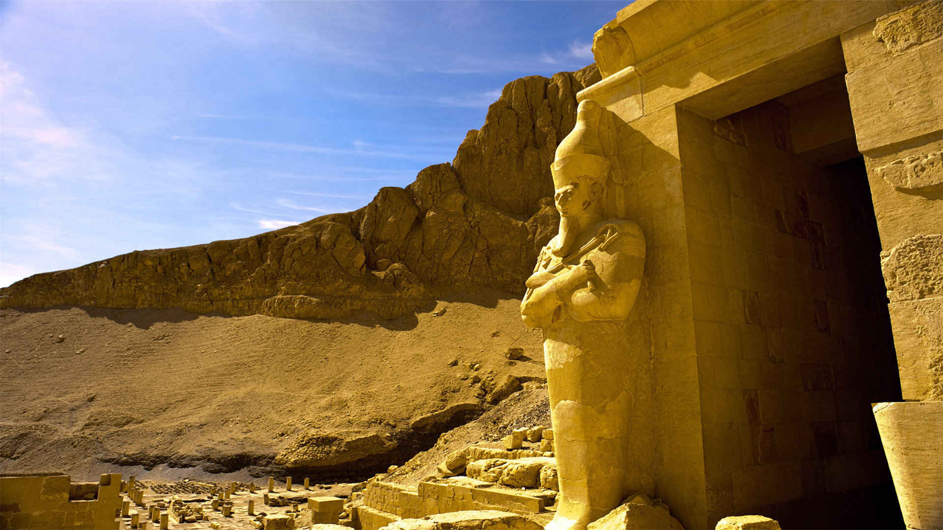 神秘埃及古迹建筑风景图片