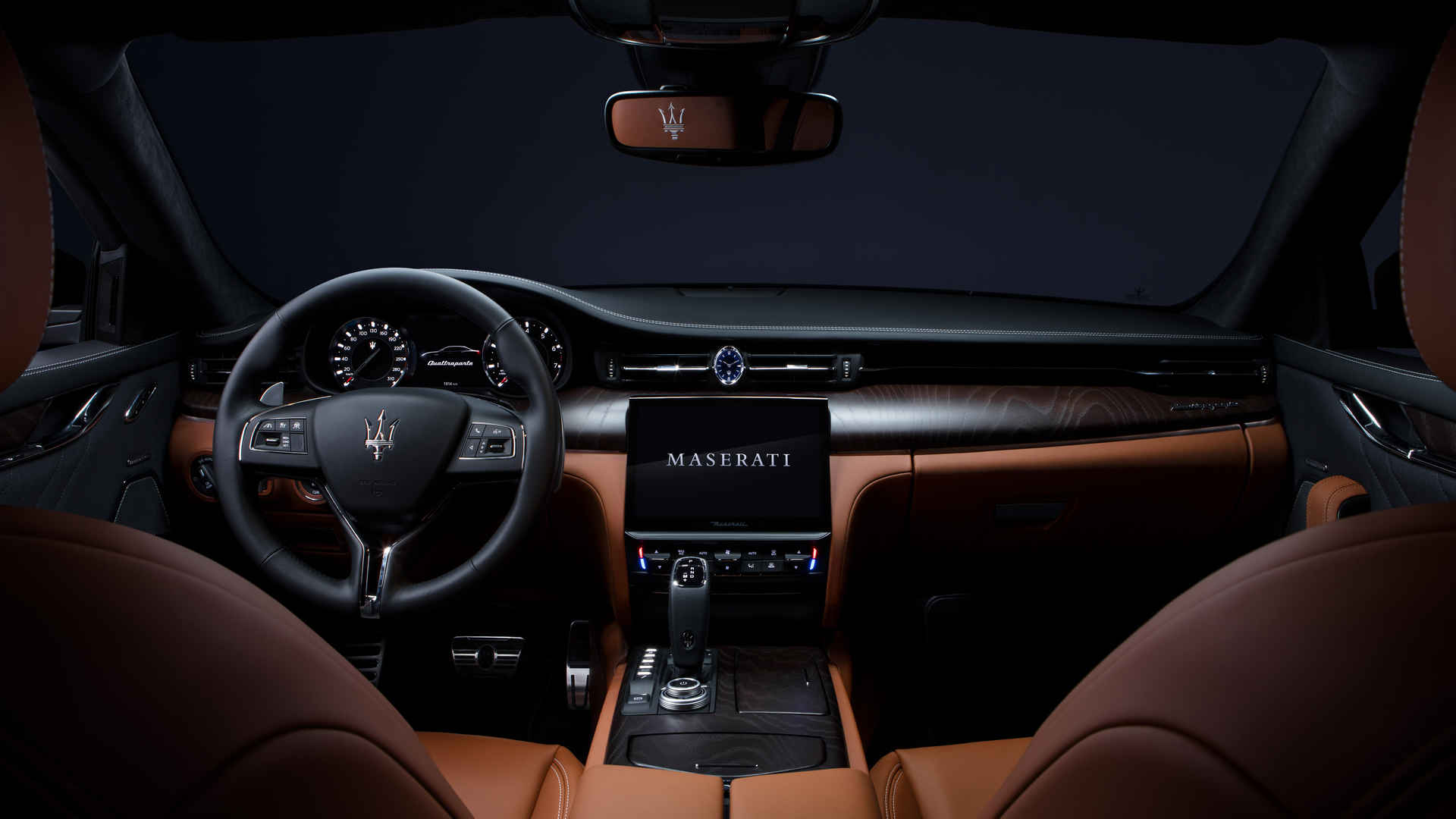 2021款玛莎拉蒂总裁Quattroporte S Q4 GranLusso驾驶室壁纸-