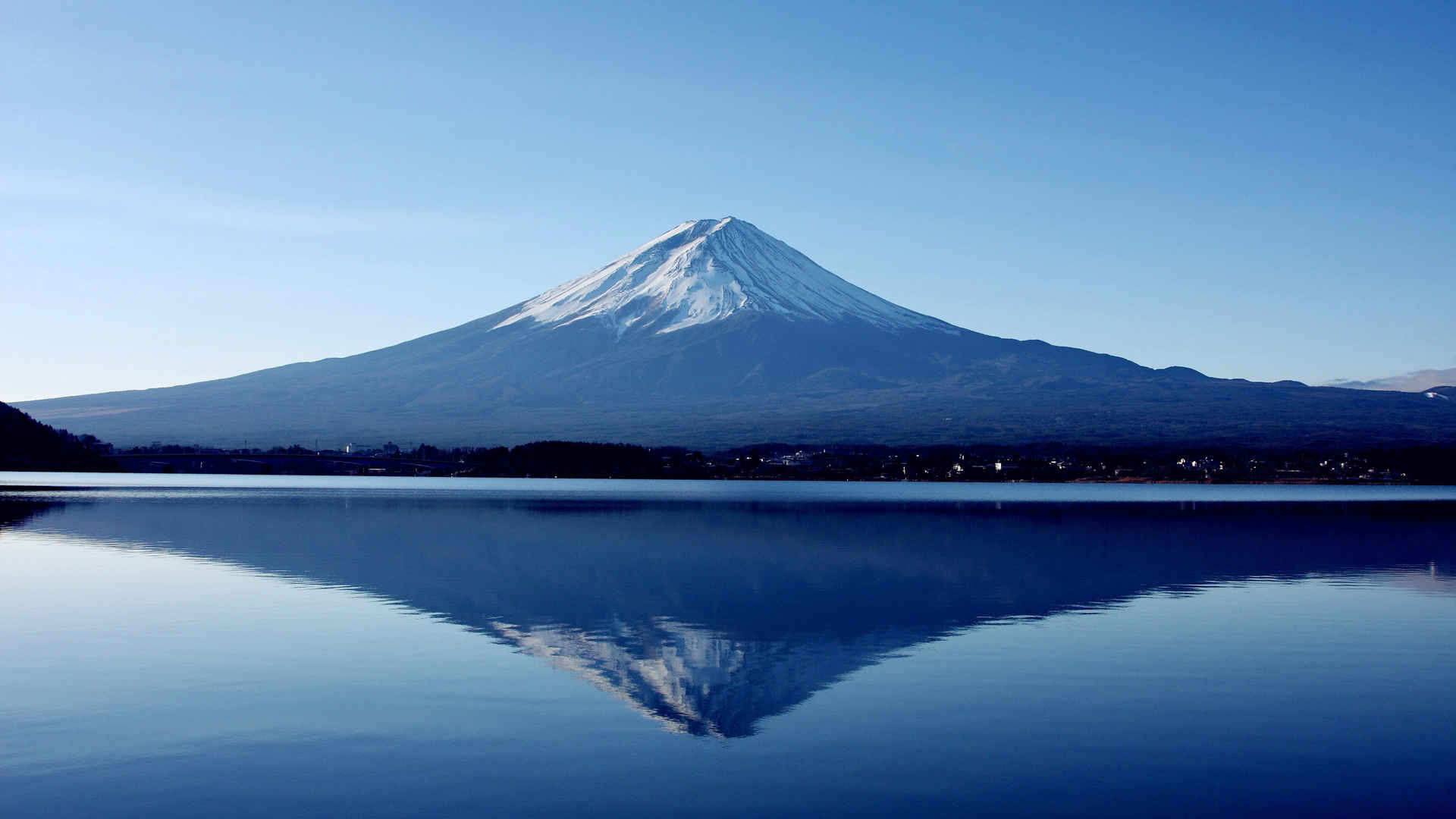 富士山 倒影壁纸-