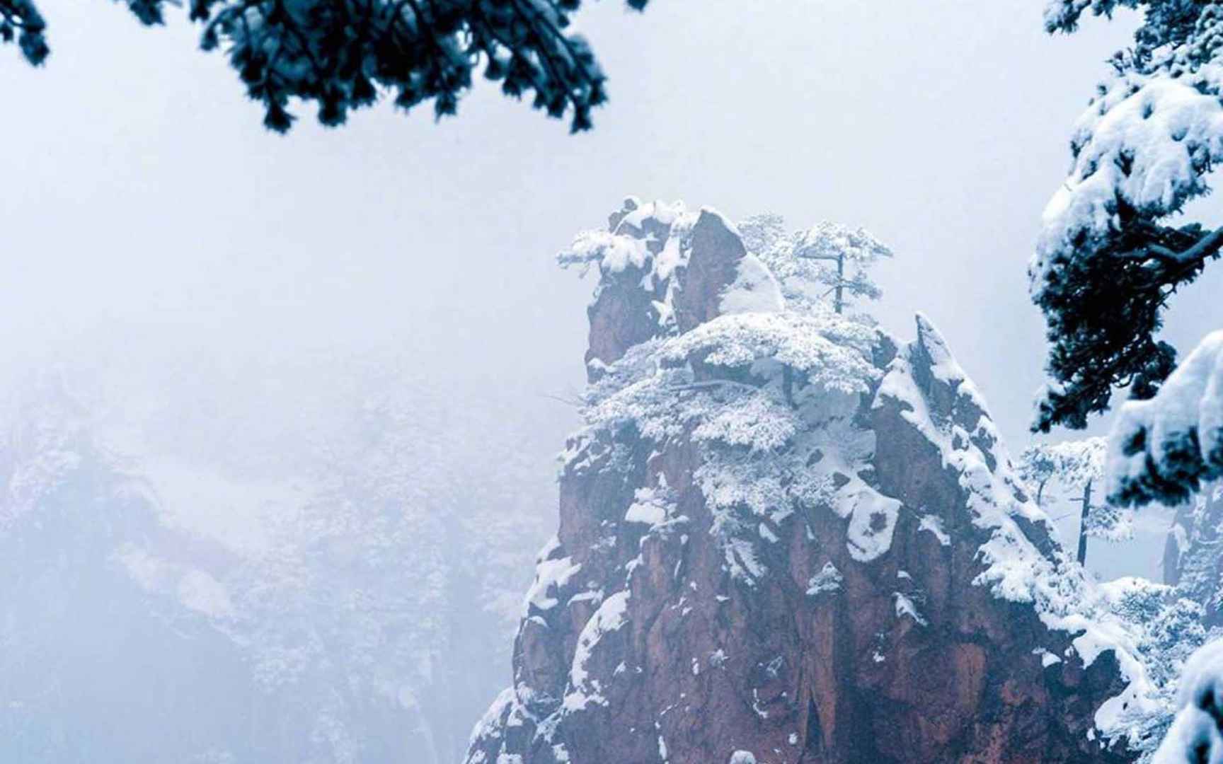 唯美壮观雪景迷人自然风光