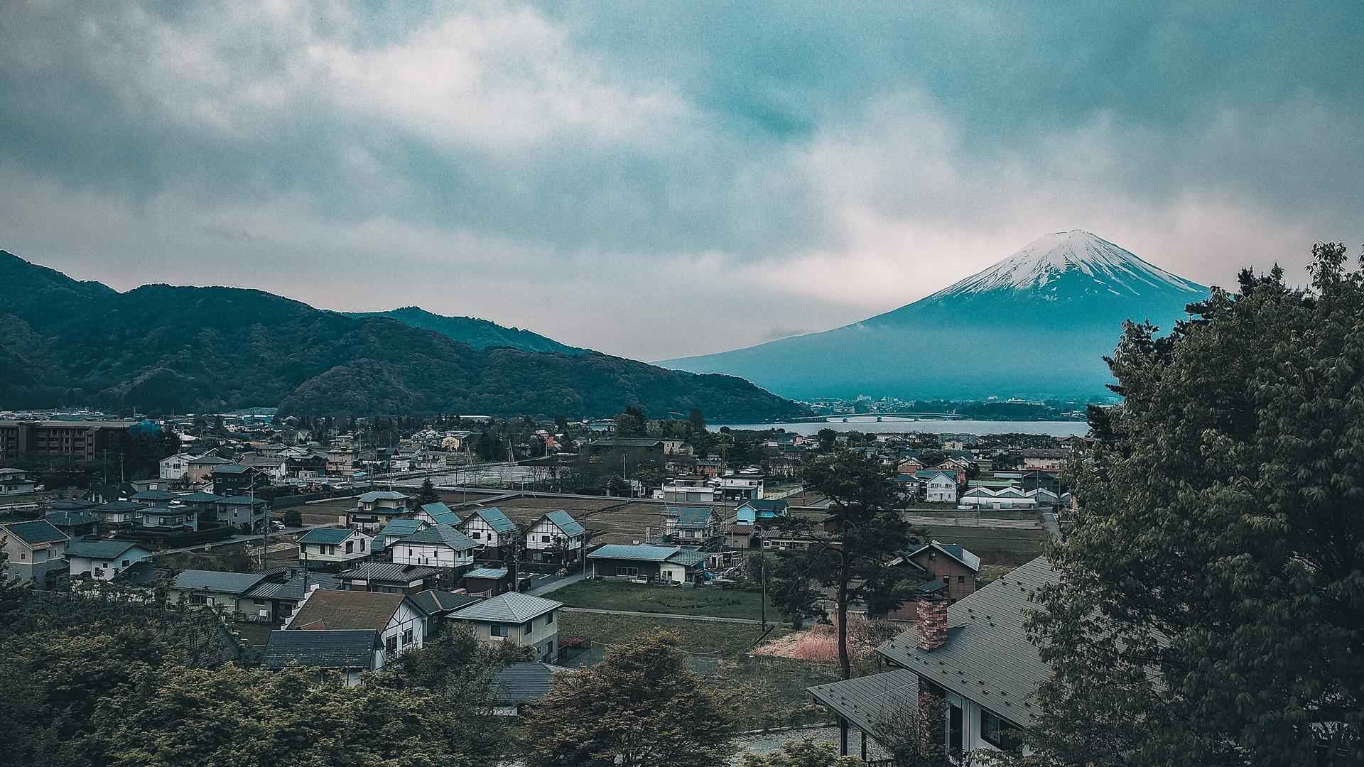 日本富士山好看又清新的自然图片-